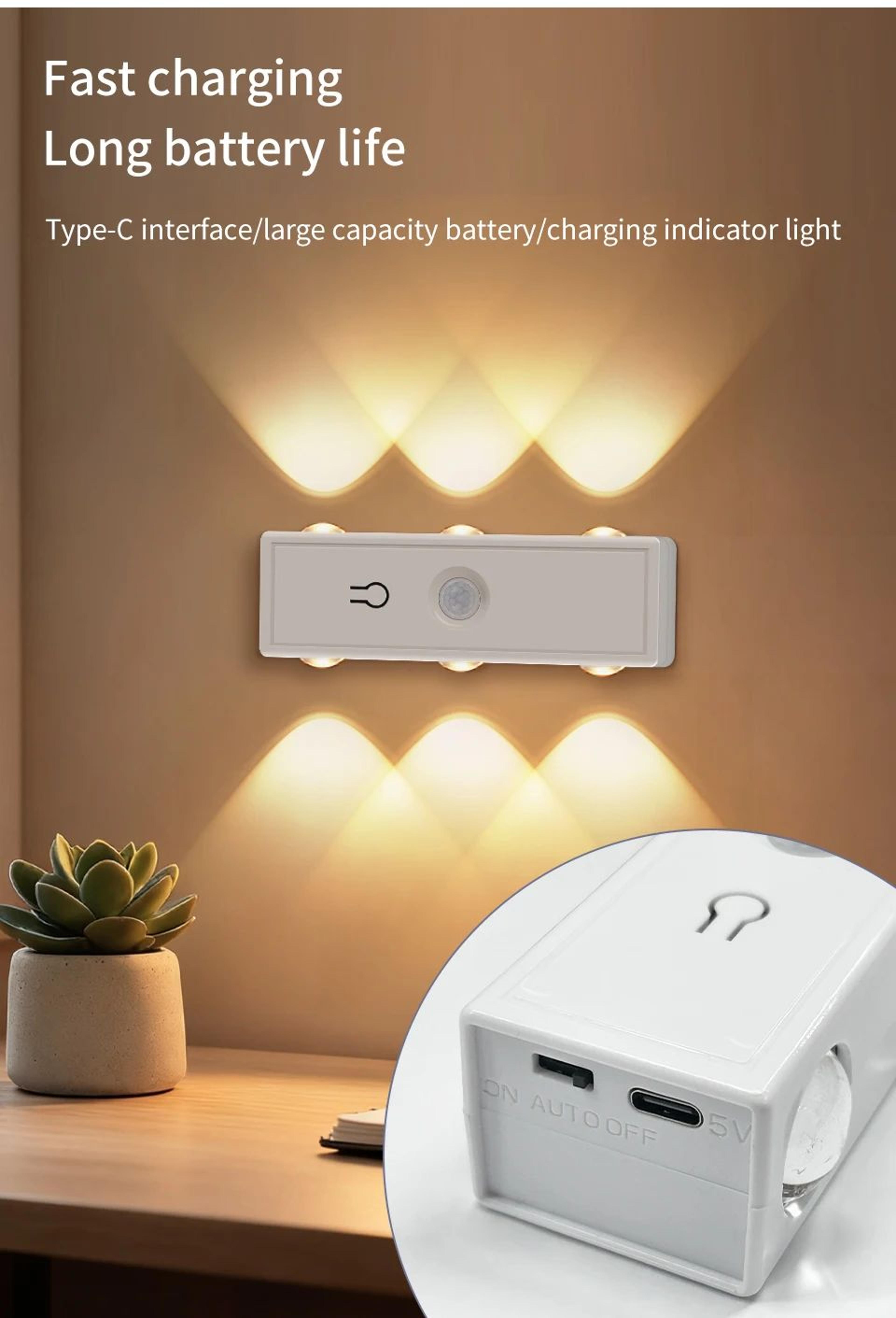 Modern Rechargeable LED Wall Lamp With Motion Sensor And Dimming 10