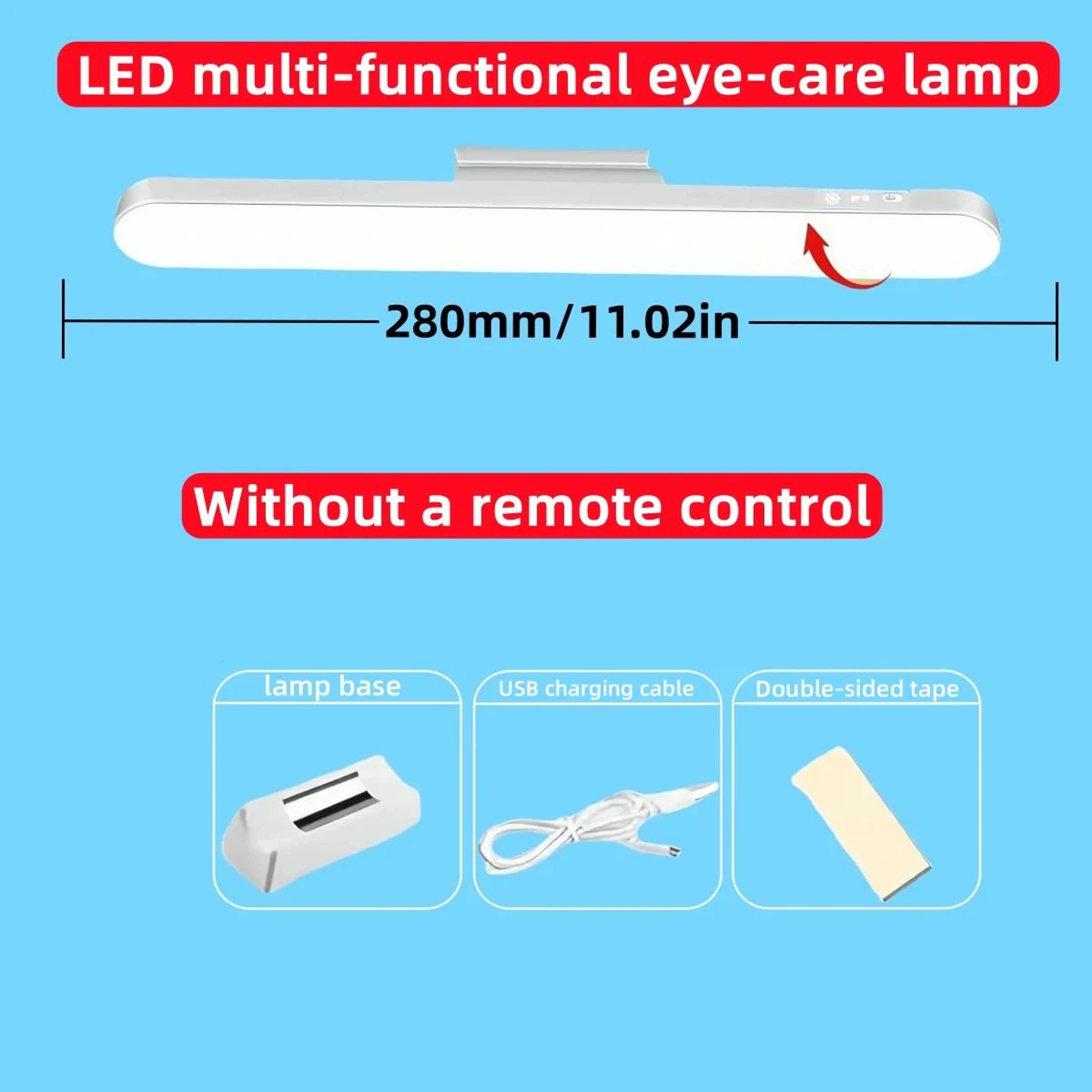 USB Rechargeable LED Desk Lamp With Magnetic Mount And Three Color Modes 6