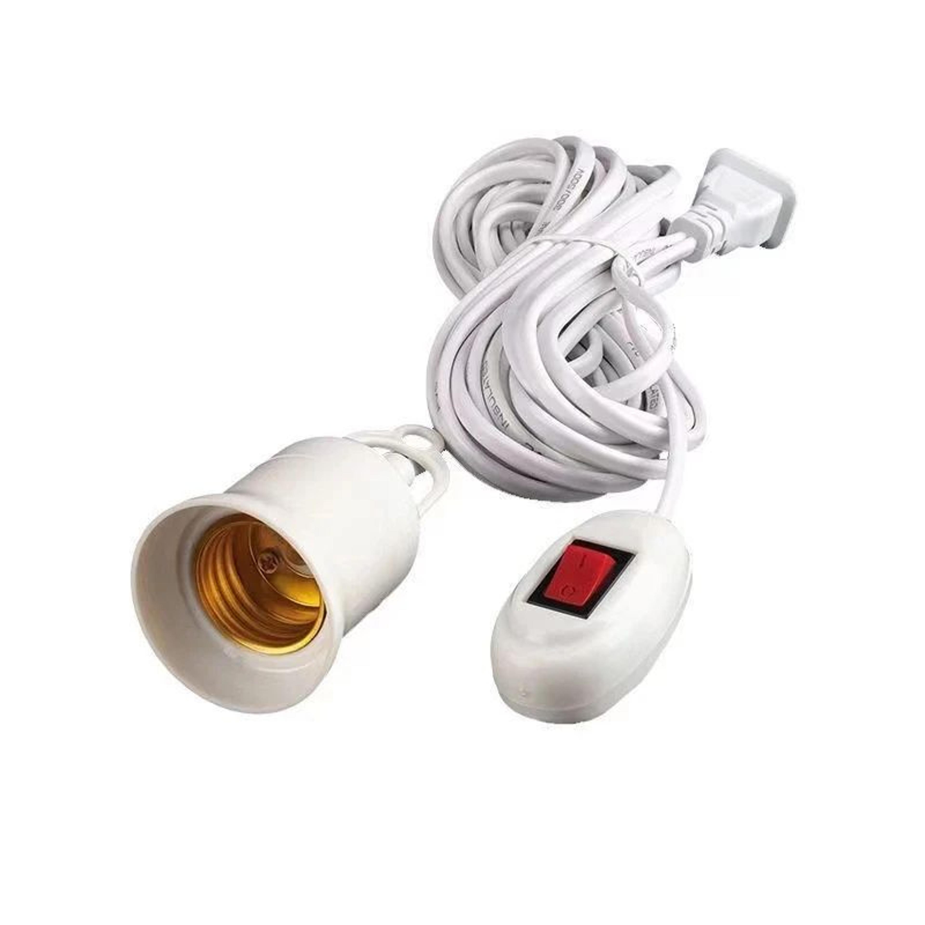 E27 Lamp Bases Universal Holder With Switch And 5m Or 10m Cable 3