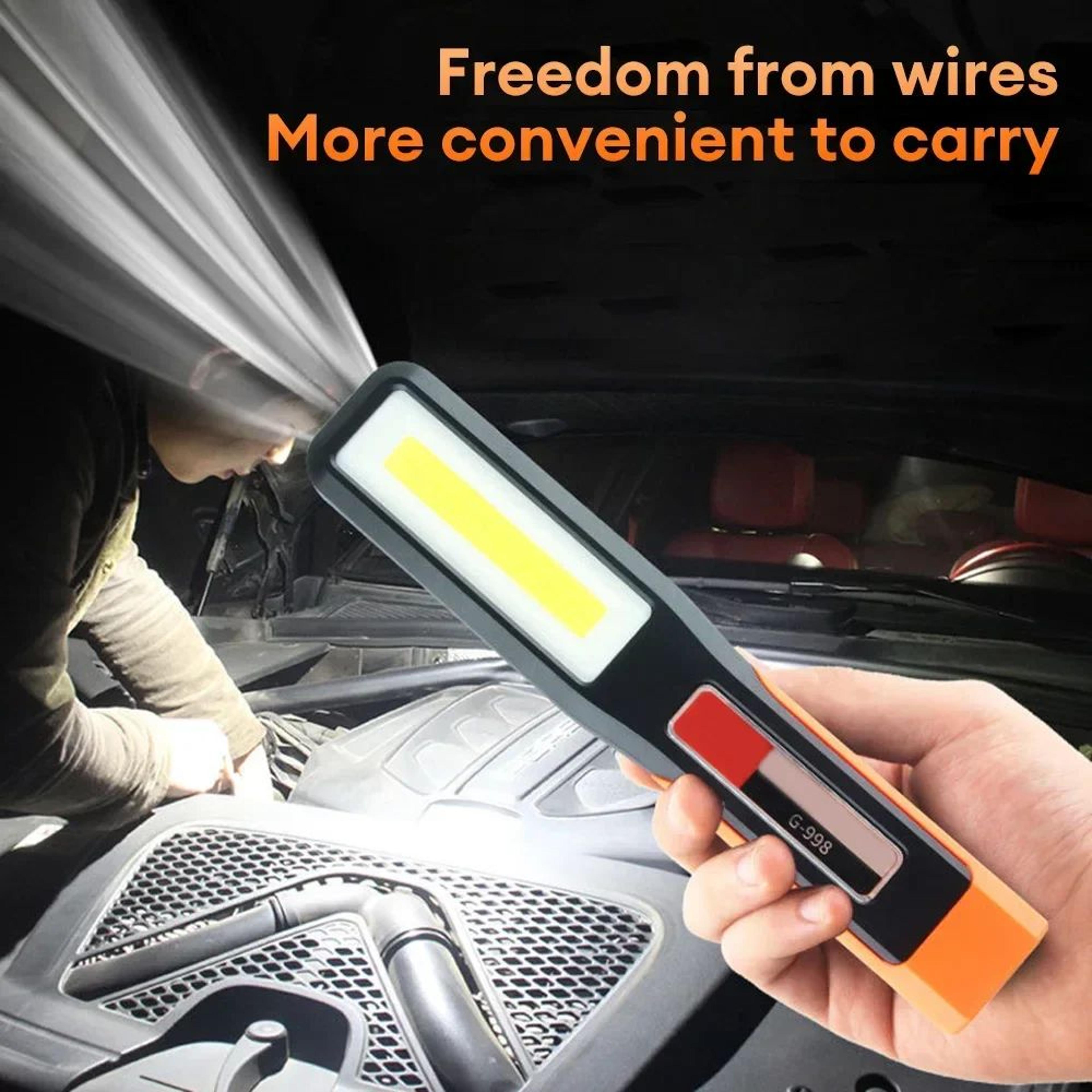 USB Rechargeable COB LED Magnetic Work Light For Garage And Car Repairs 11