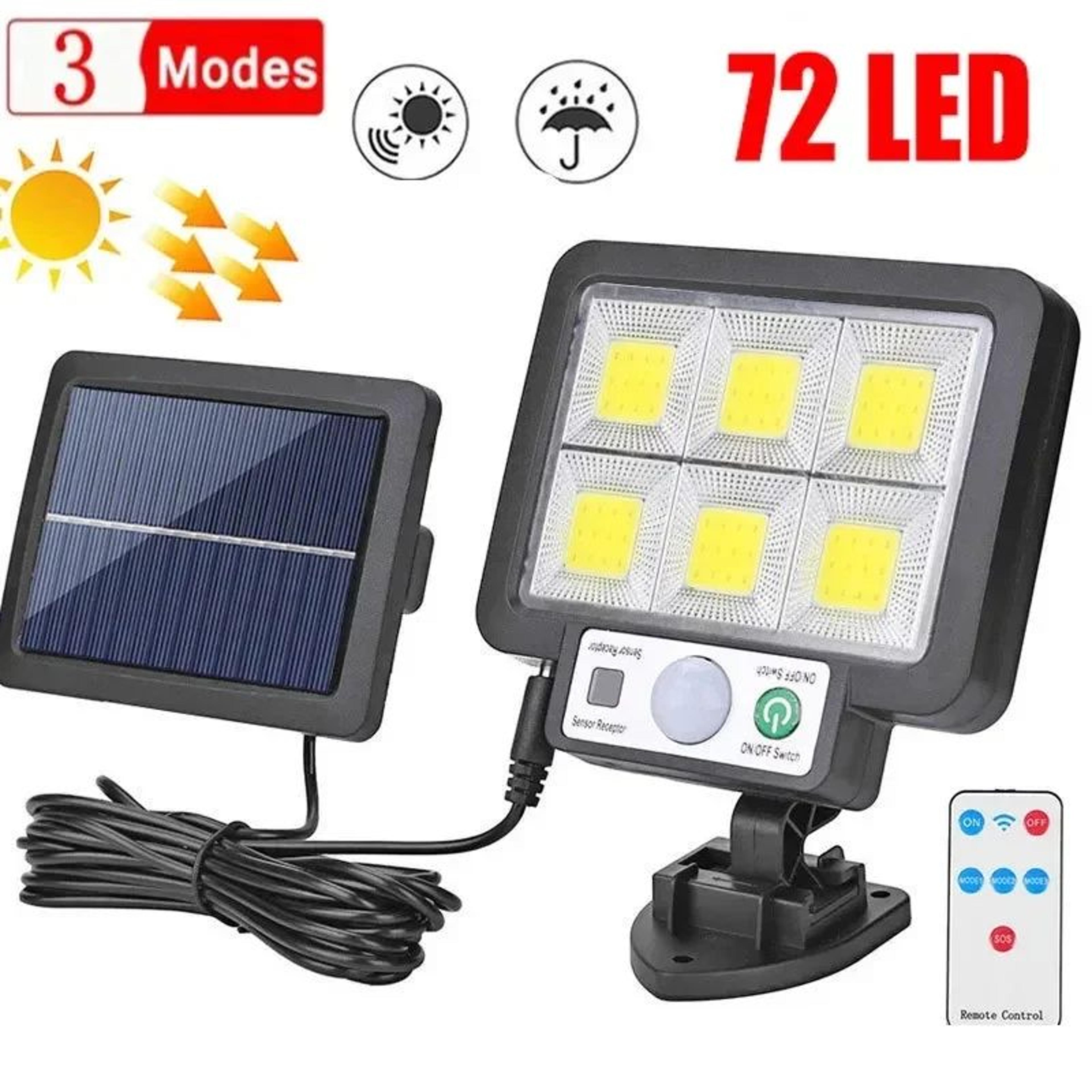 HOMEFISH Solar Wall Light With Motion Sensor And Three Lighting Modes 1