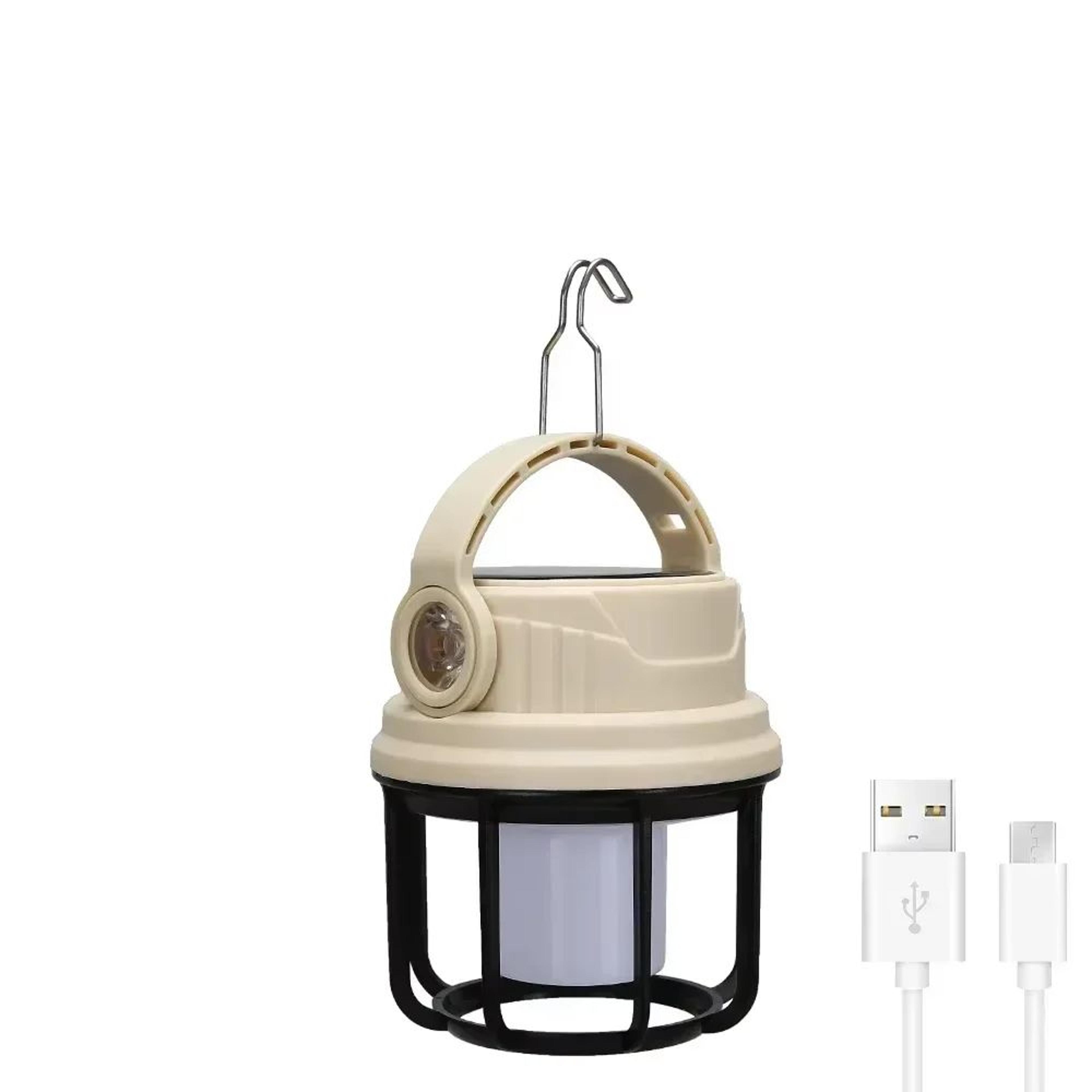 USB Rechargeable LED Camping Lantern With Flashlight And Power Display 6