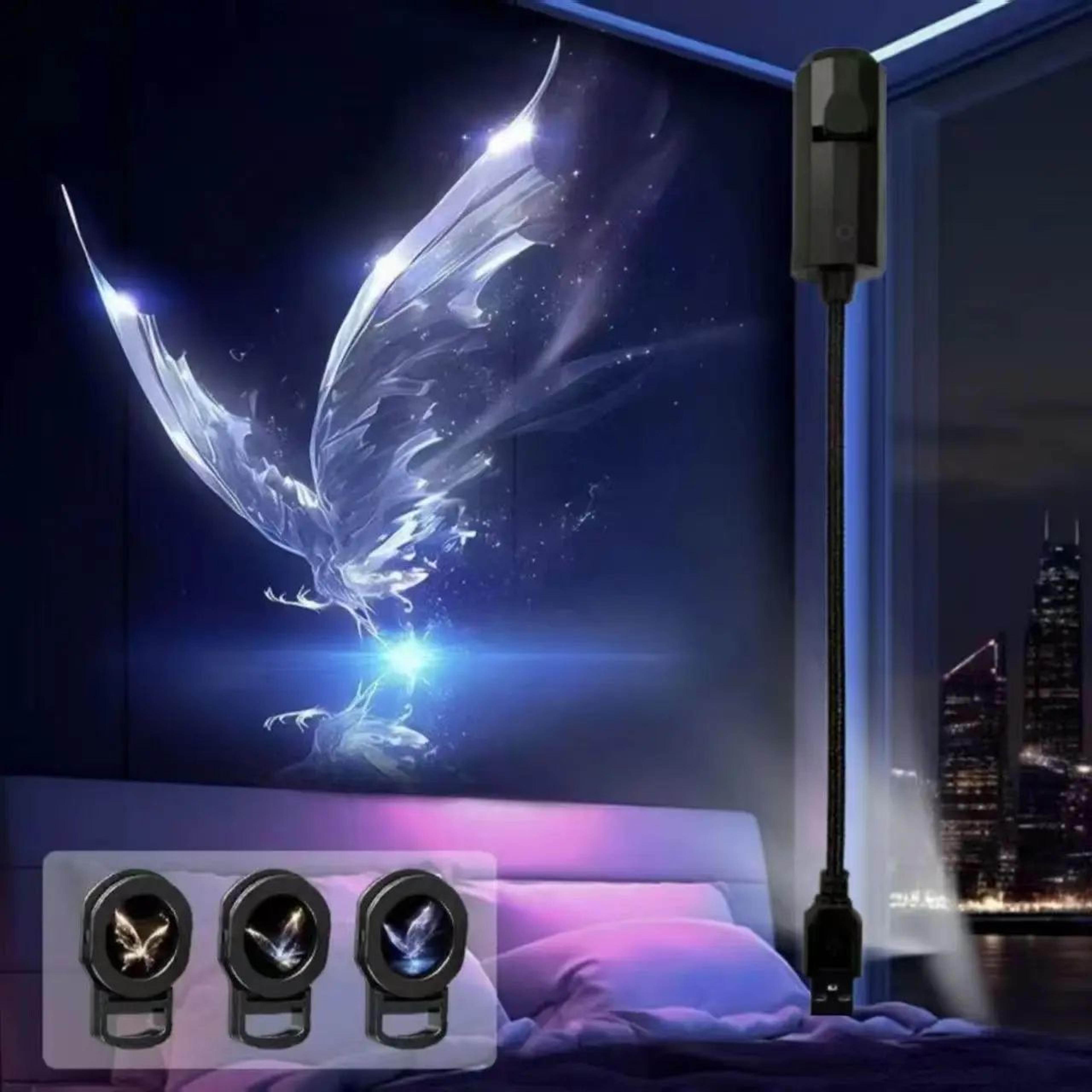 USB LED Projector Night Light With Ocean And Butterfly Patterns 1