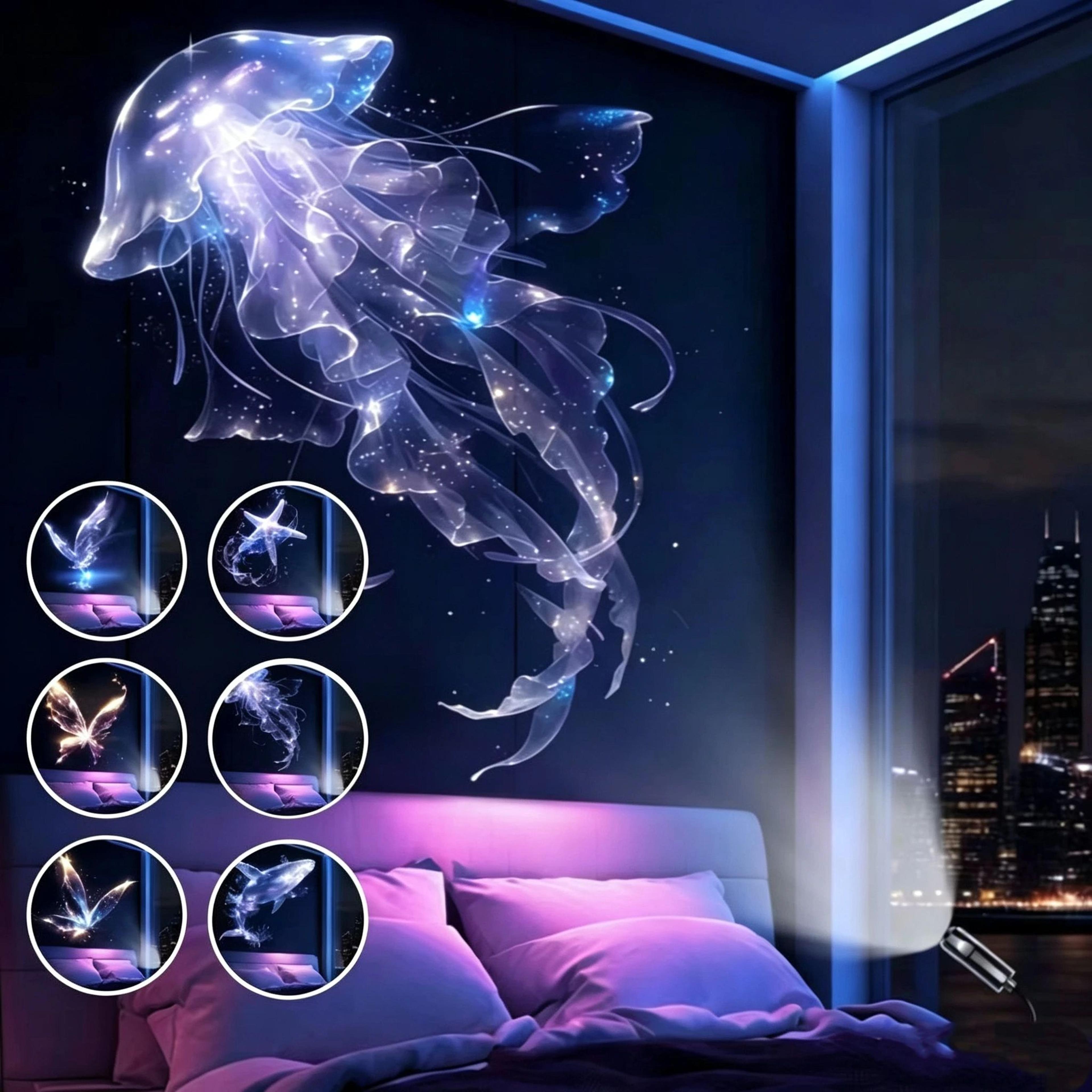 USB LED Projector Night Light With Ocean And Butterfly Patterns 5