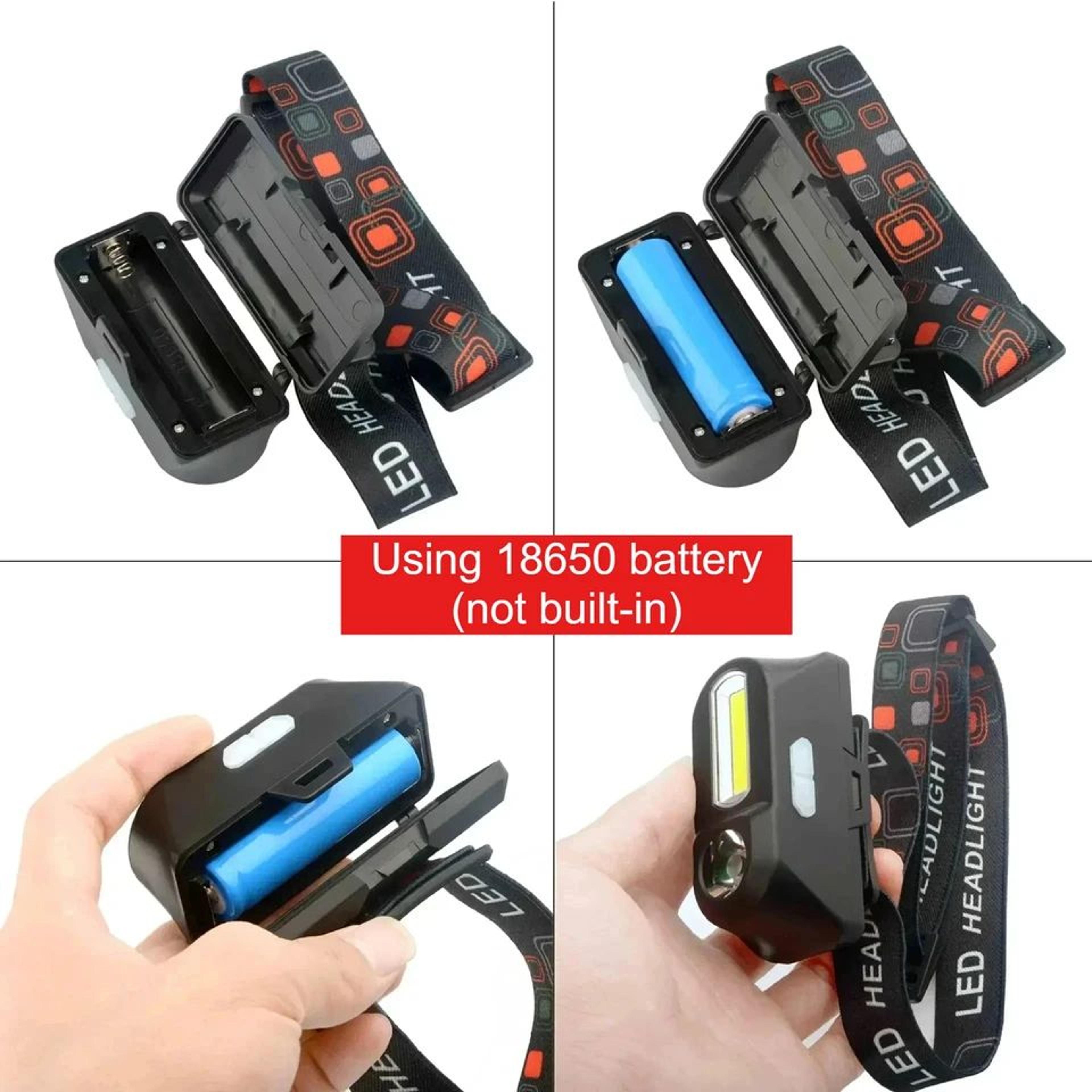HOMEFISH USB Rechargeable Hands Free Head Torch For Outdoor Work 4