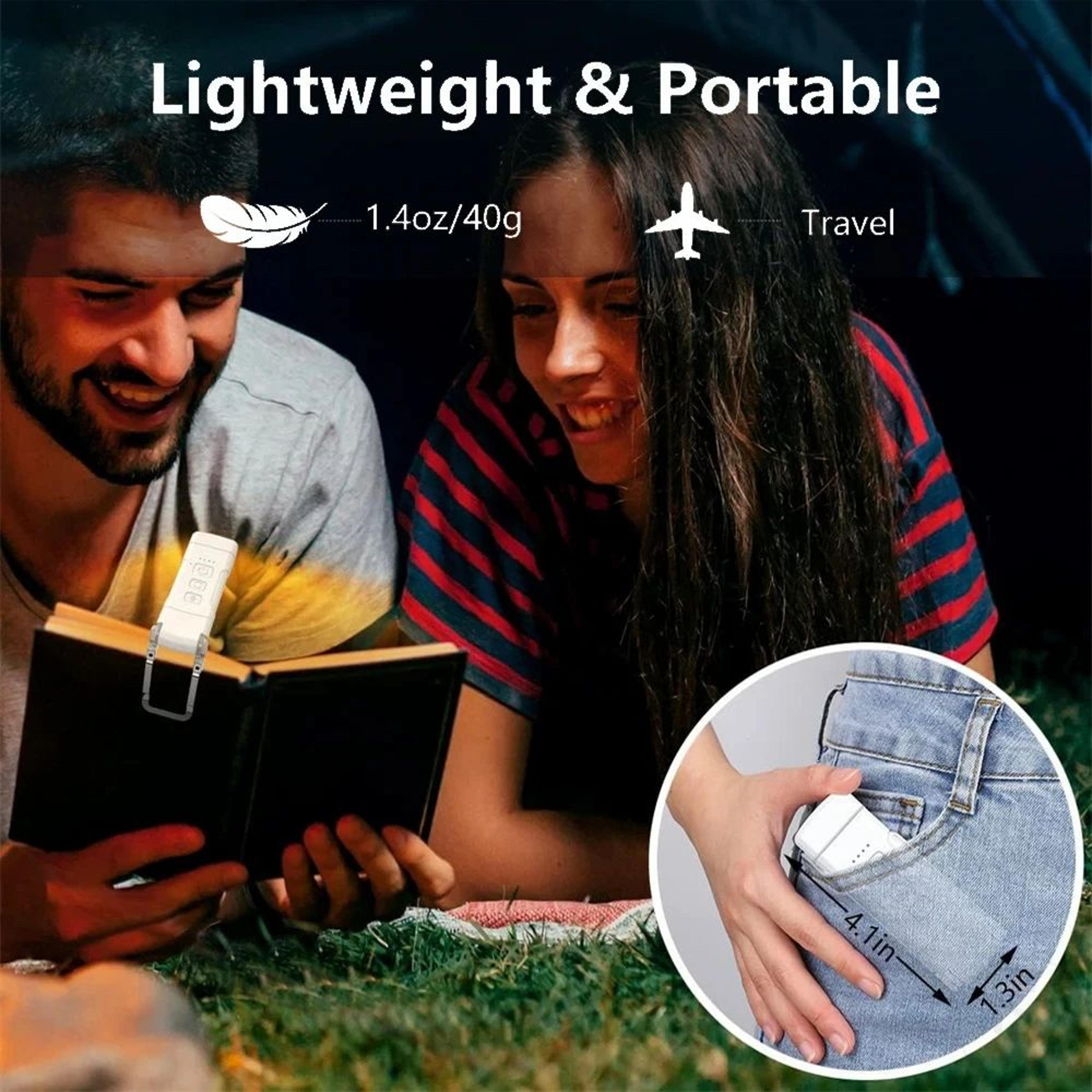 HOMEFISH USB Rechargeable Clip On Book Light With Timer 4