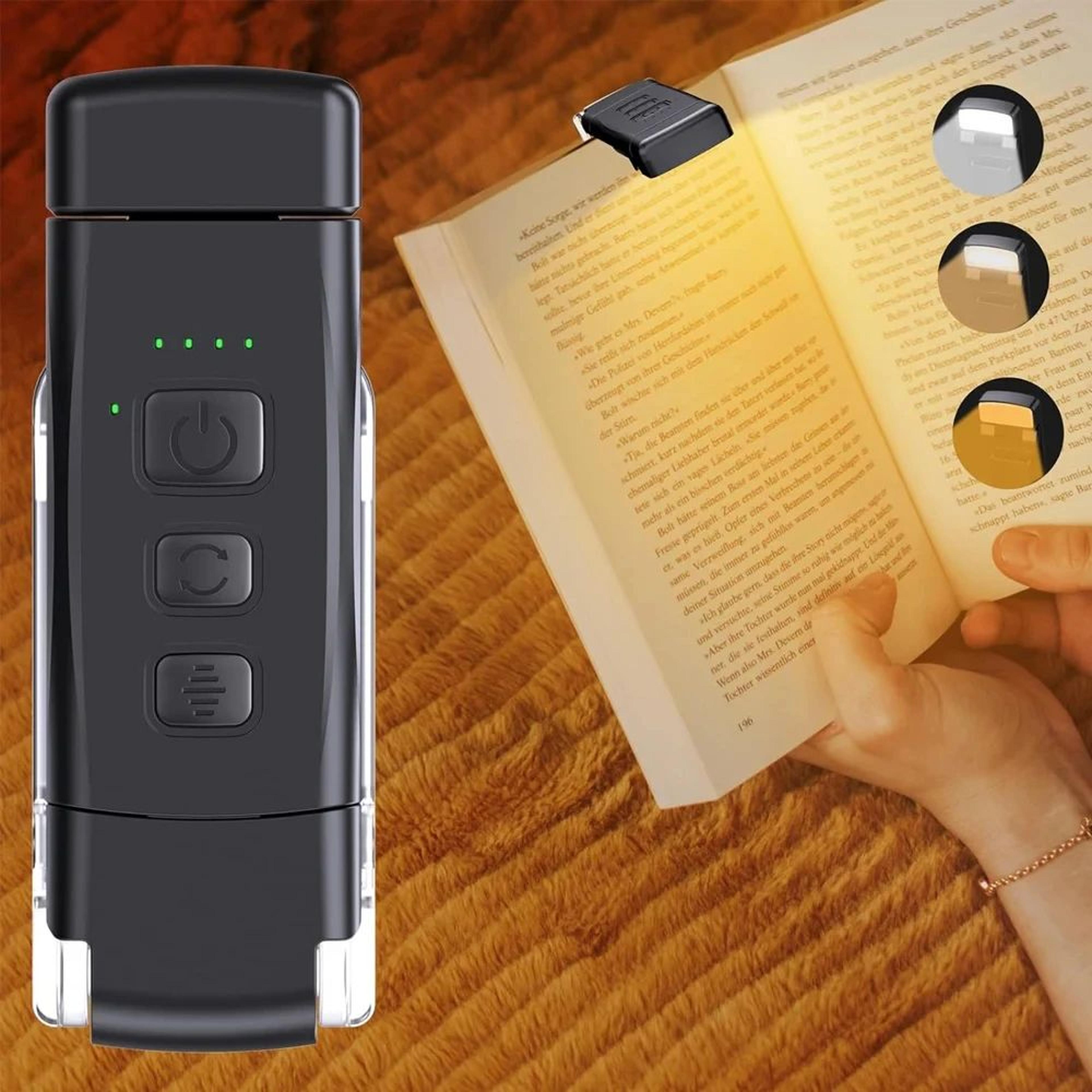 HOMEFISH USB Rechargeable Clip On Book Light With Timer 7