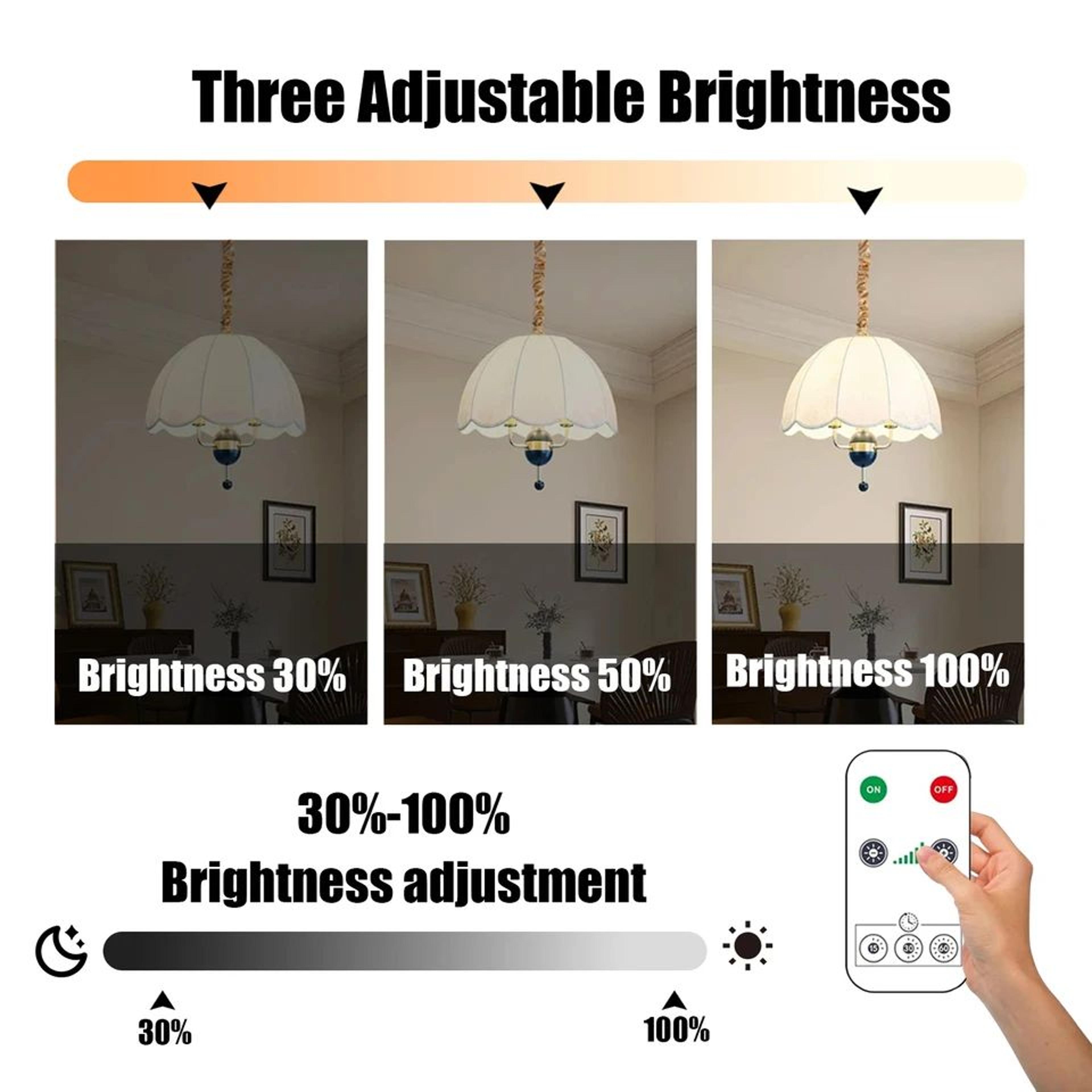 HOMEFISH Rechargeable E27 LED Bulb With Touch Dimming And Timer 3