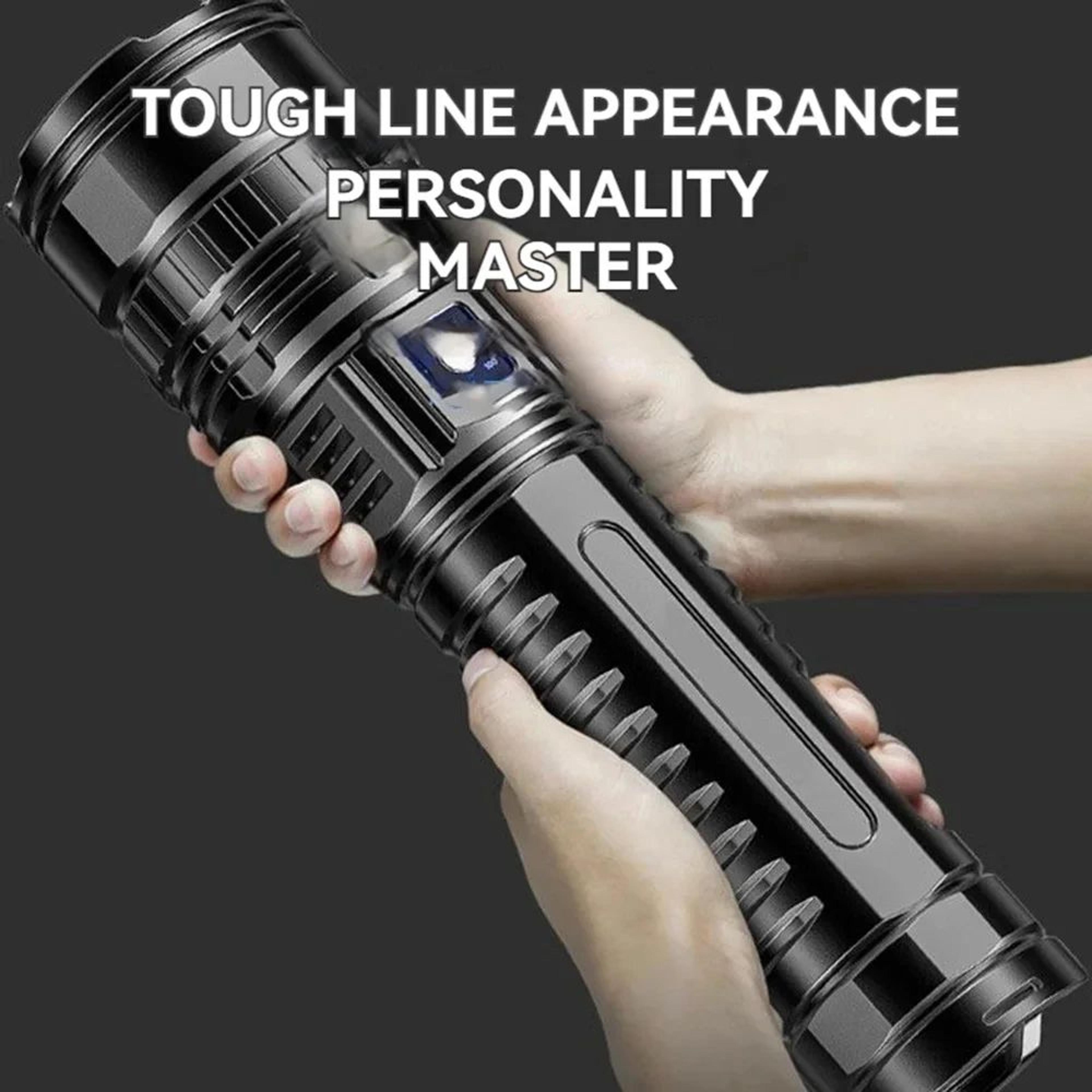 High Power LED Flashlight With Built In Battery For Outdoor And Emergency Use 1