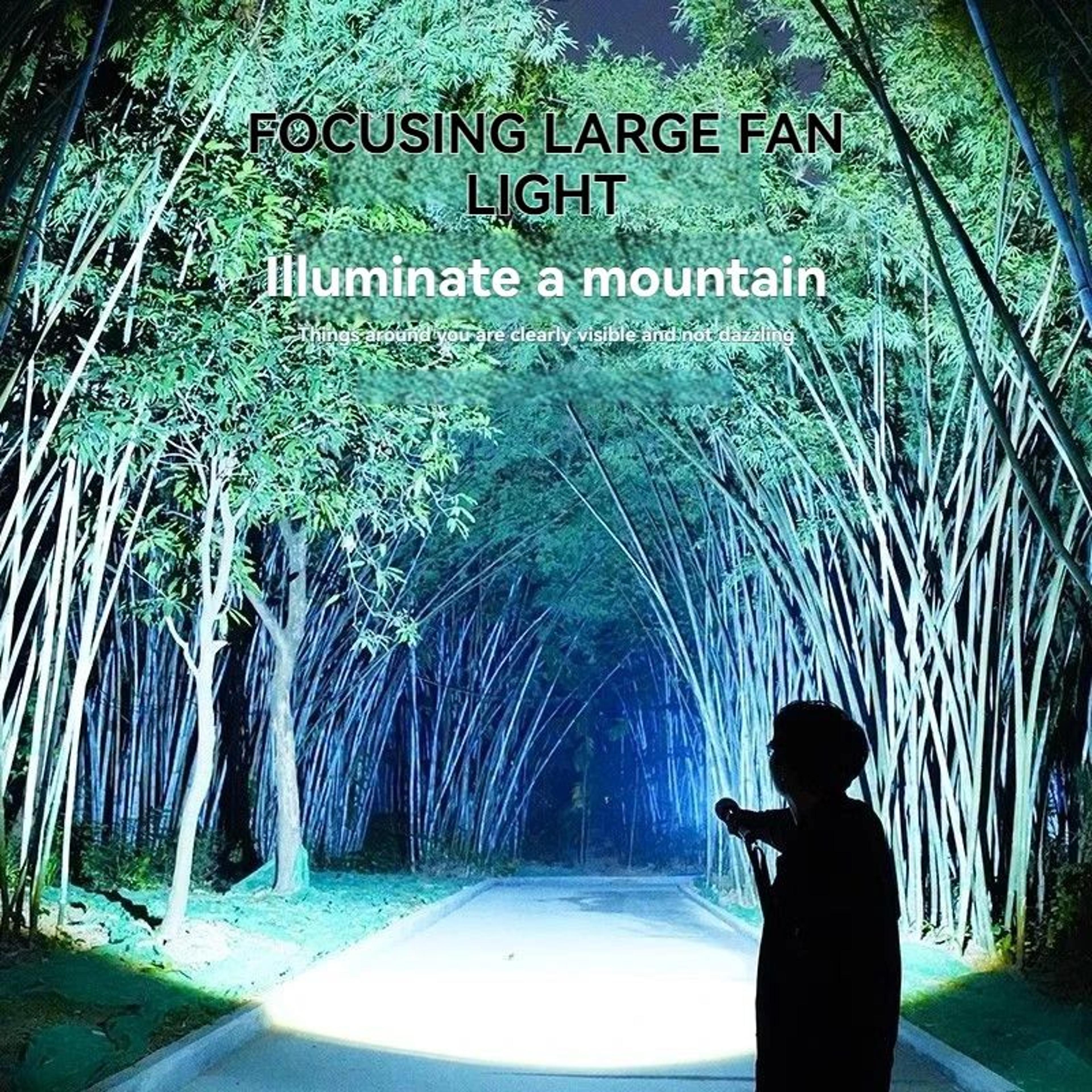High Power LED Flashlight With Built In Battery For Outdoor And Emergency Use 6