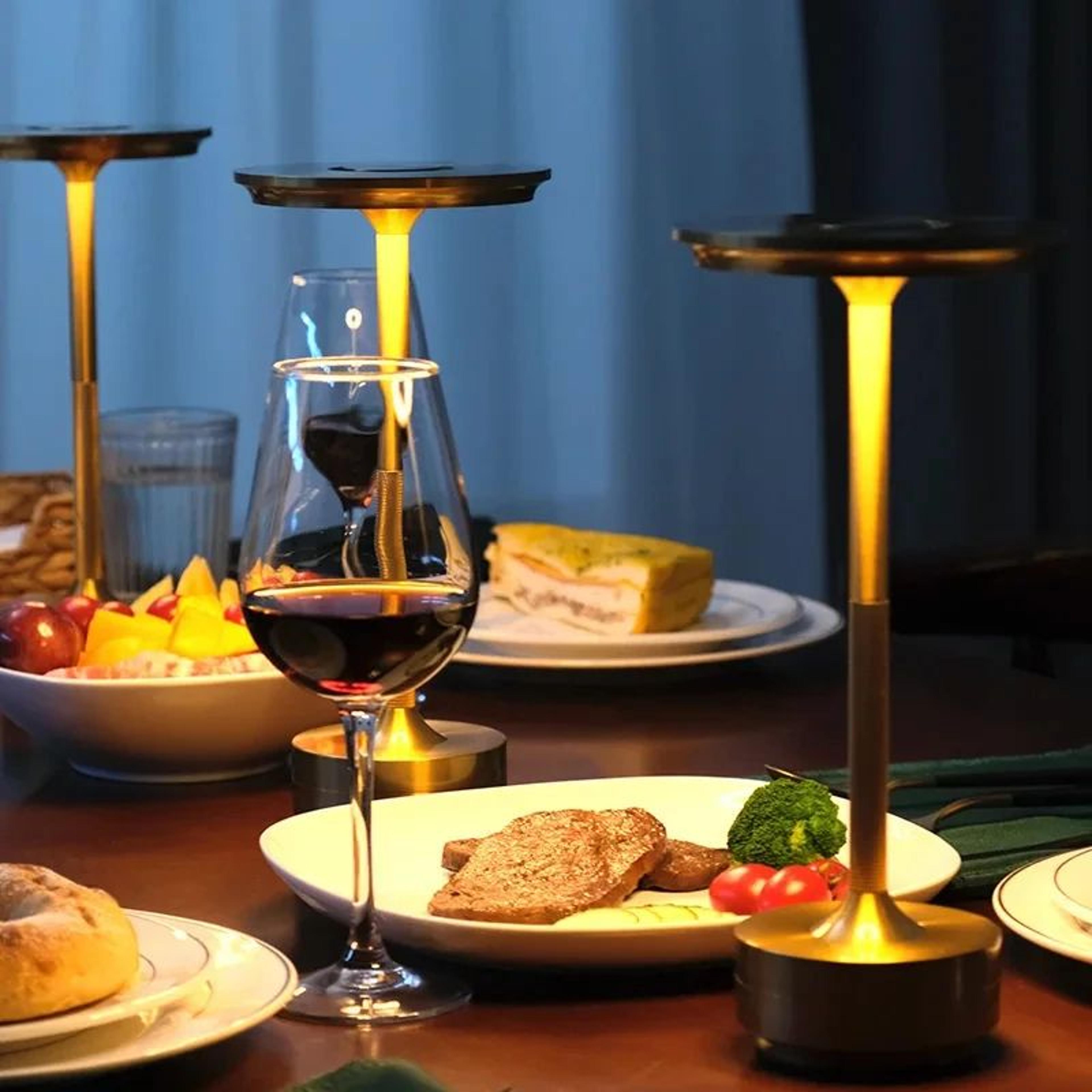 Retro Rechargeable LED Table Lamp With Touch Dimming 4