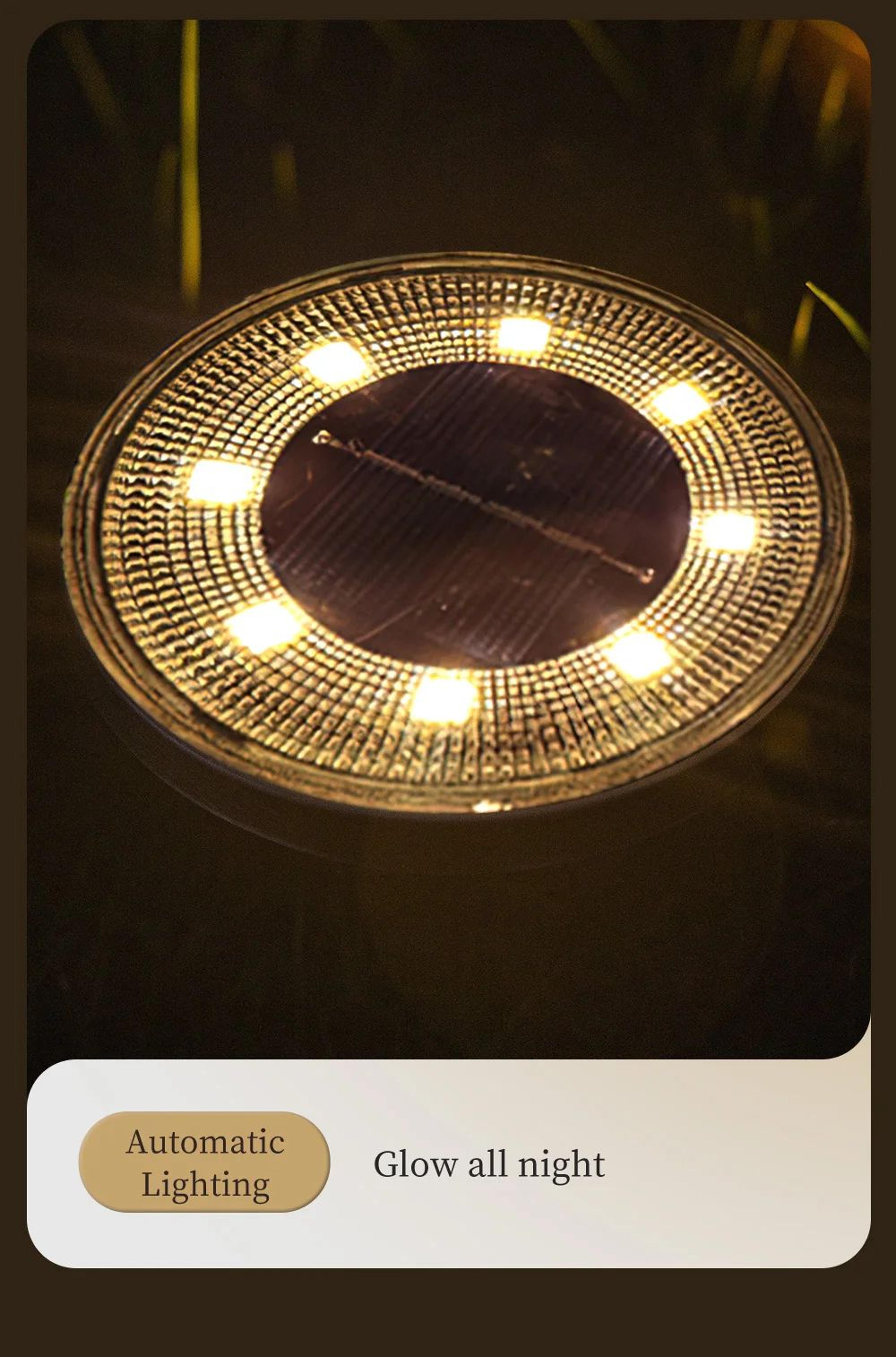 IP68 Waterproof Solar LED Ground Light For Garden Path And Deck 7