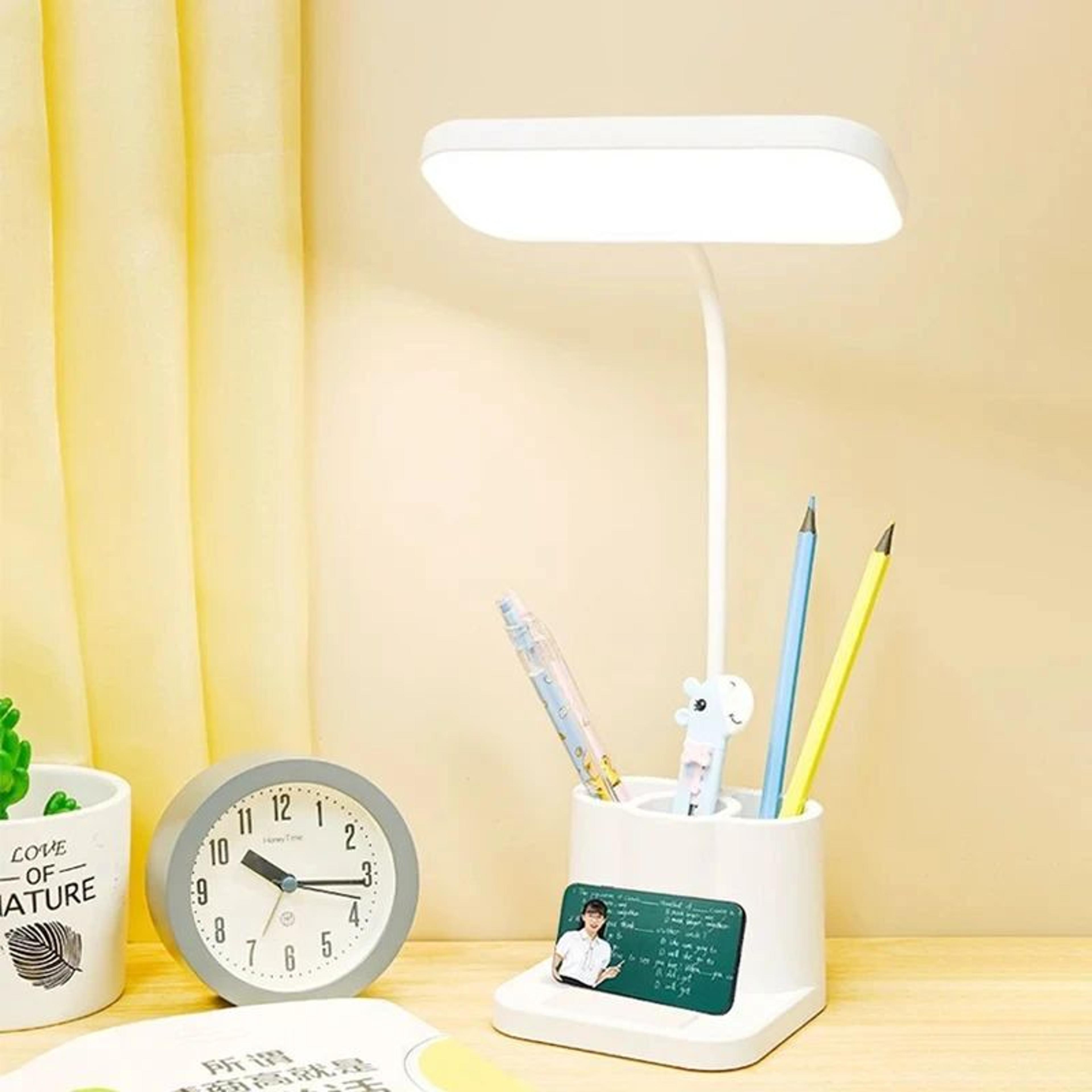 Compact USB Powered LED Desk Lamp For Study And Bedside Reading 5