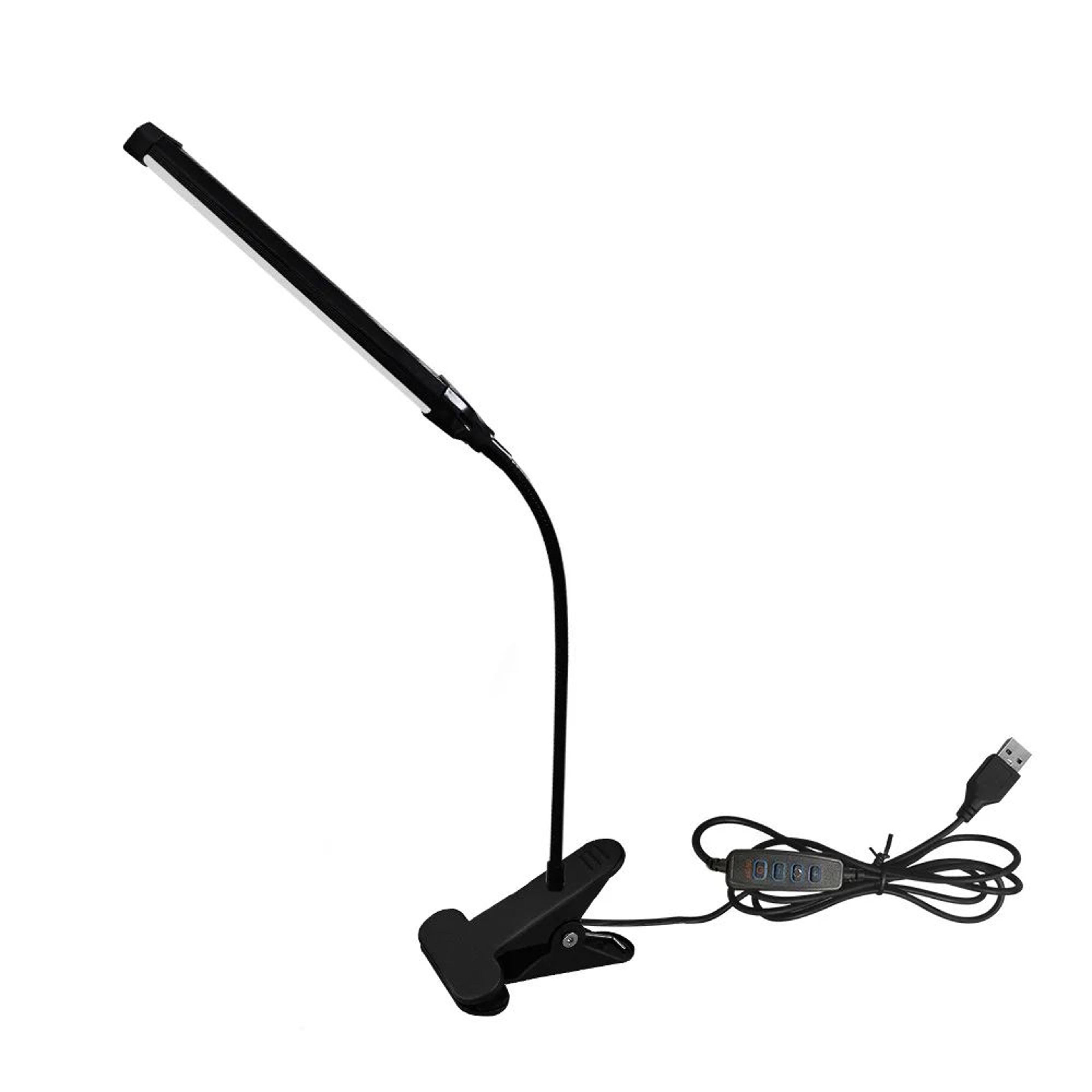Dimmable USB LED Clamp Desk Lamp With Flexible Reading Light 2