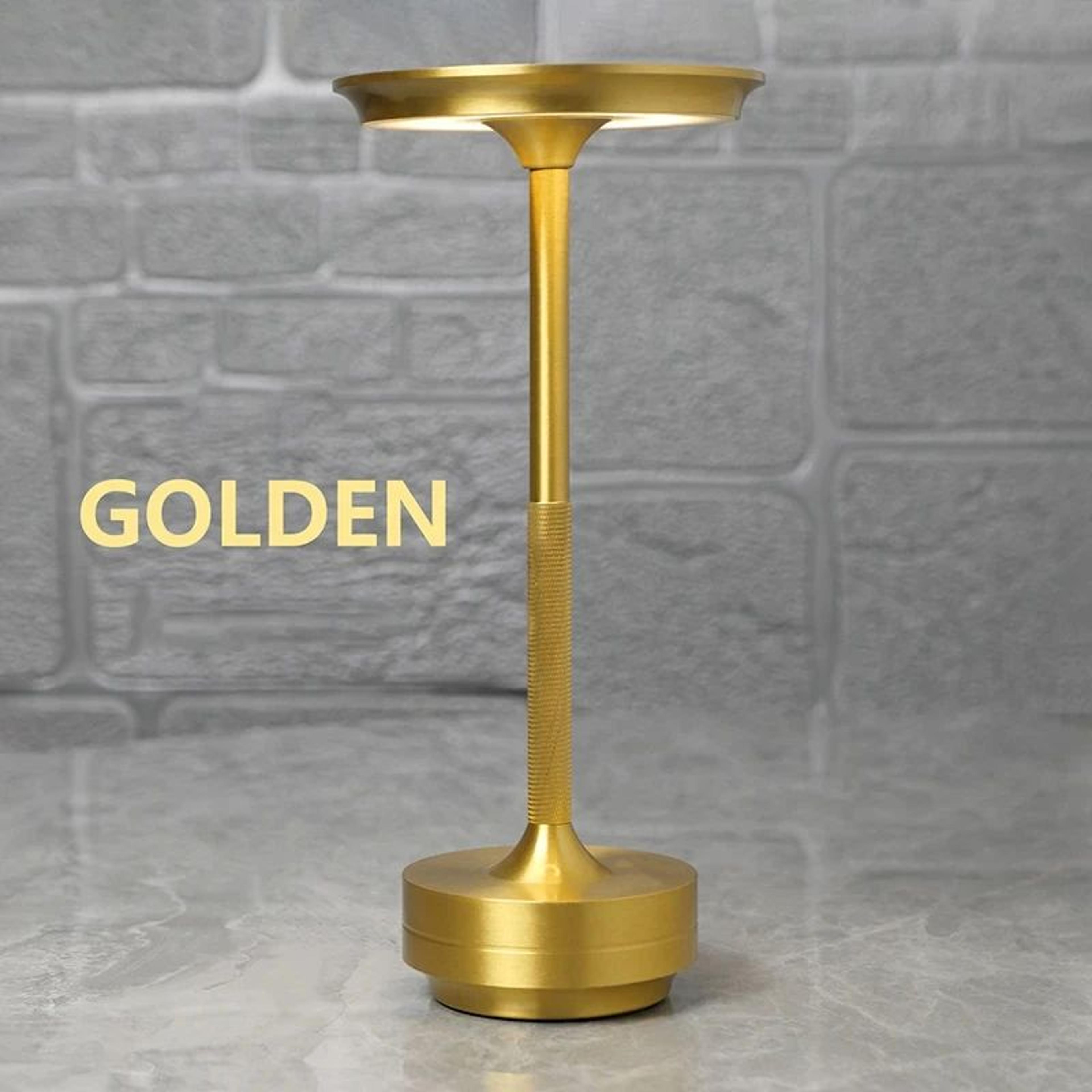 Retro Rechargeable LED Table Lamp With Touch Dimming And USB Charging 7