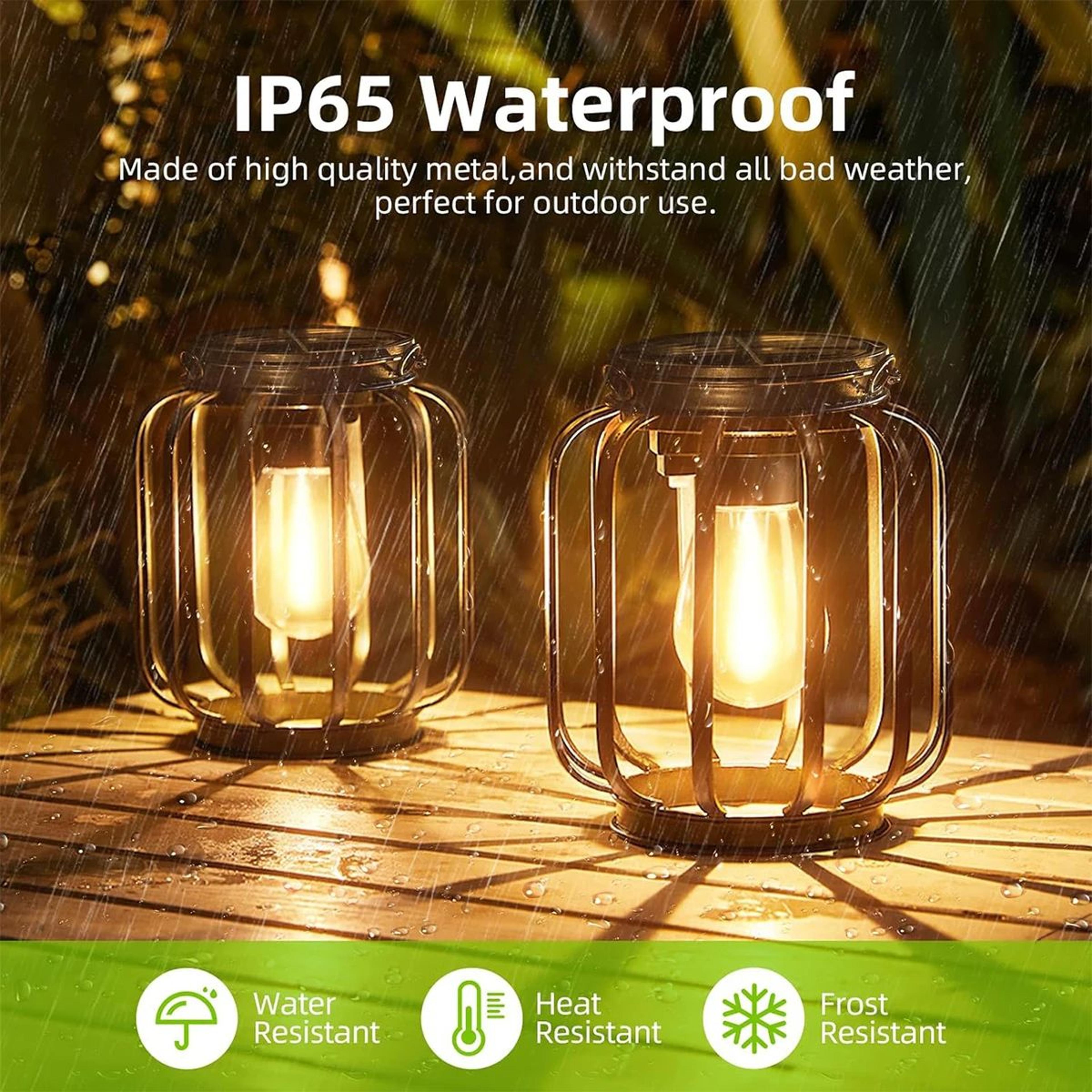 Warm White Solar Hanging Lantern For Garden And Patio Decor 7
