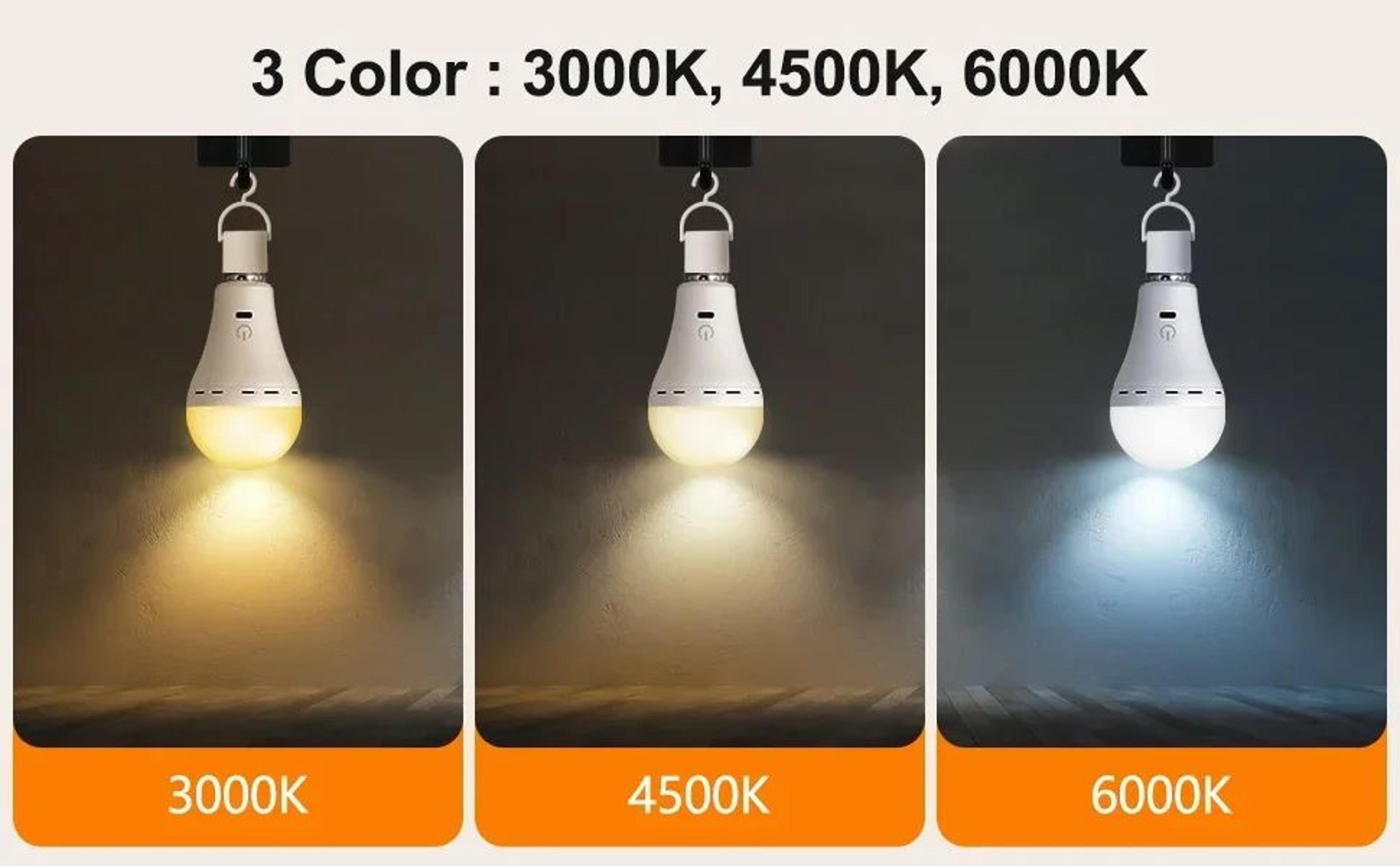 HOMEFISH Rechargeable RGB LED E27 Bulb With Dimming And Timer 5