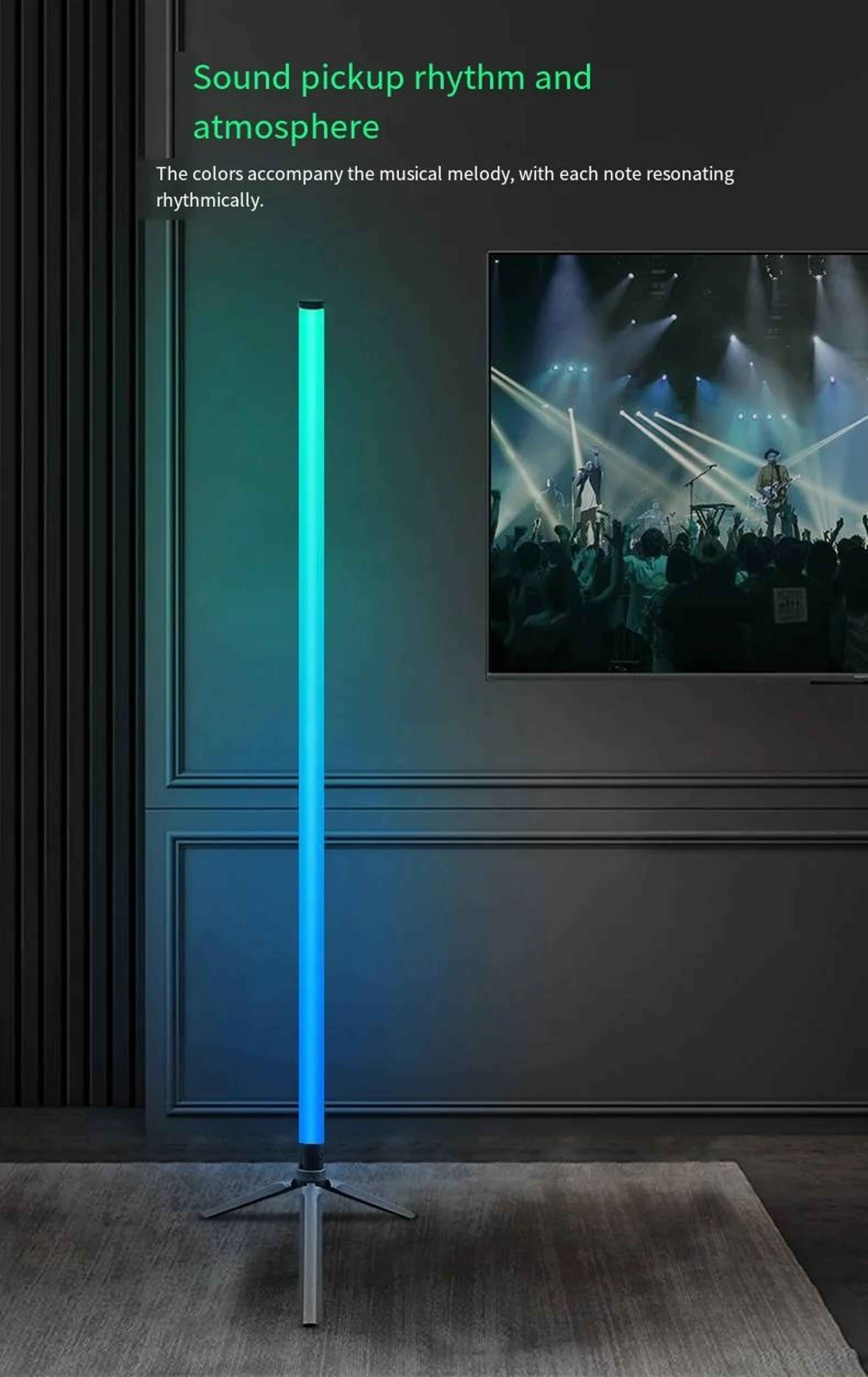 RGB Color Changing Dimmable Corner Floor Lamp For Bedroom Ambience 4