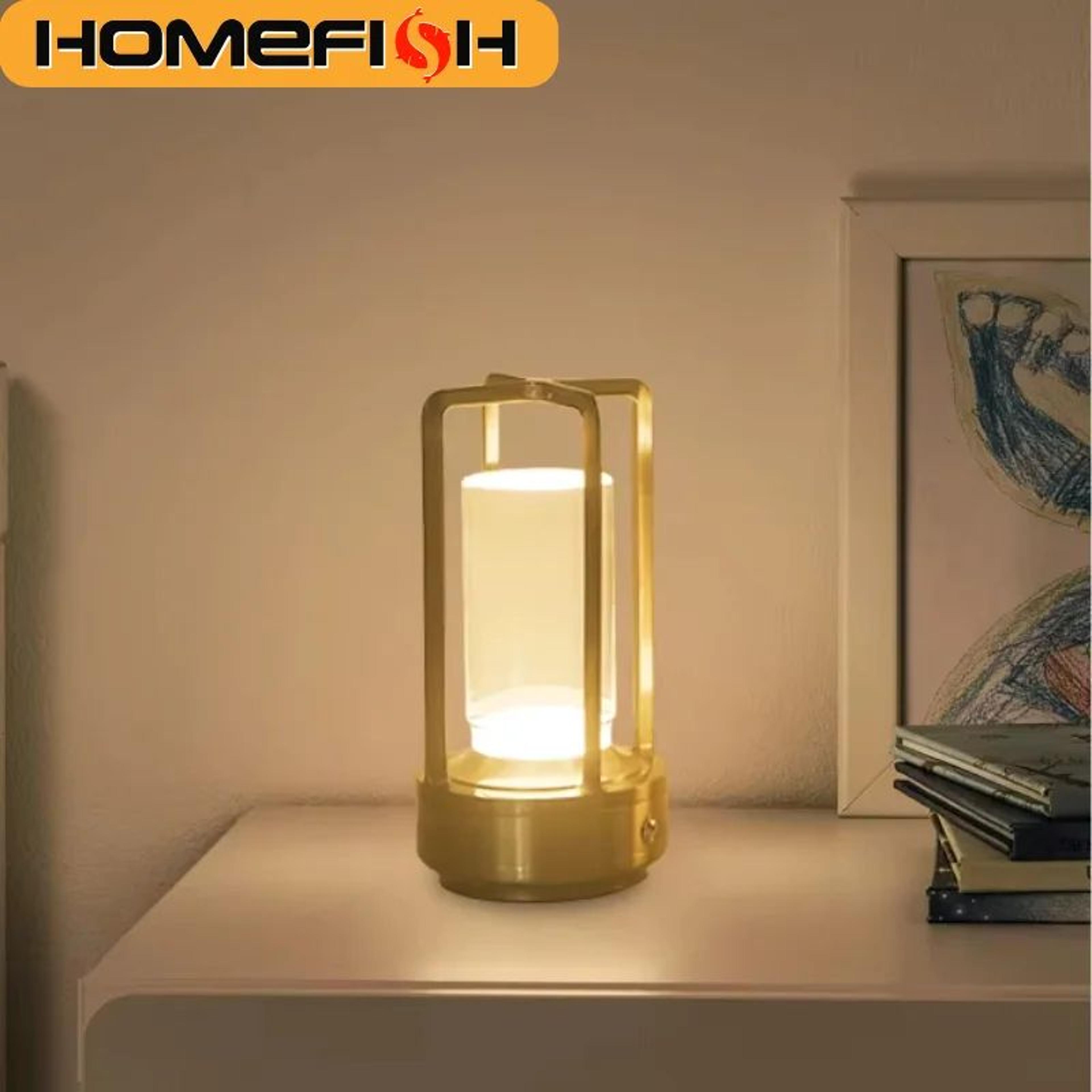 HOMEFISH Touch Control USB Rechargeable Table Lamp For Ambient Lighting 2