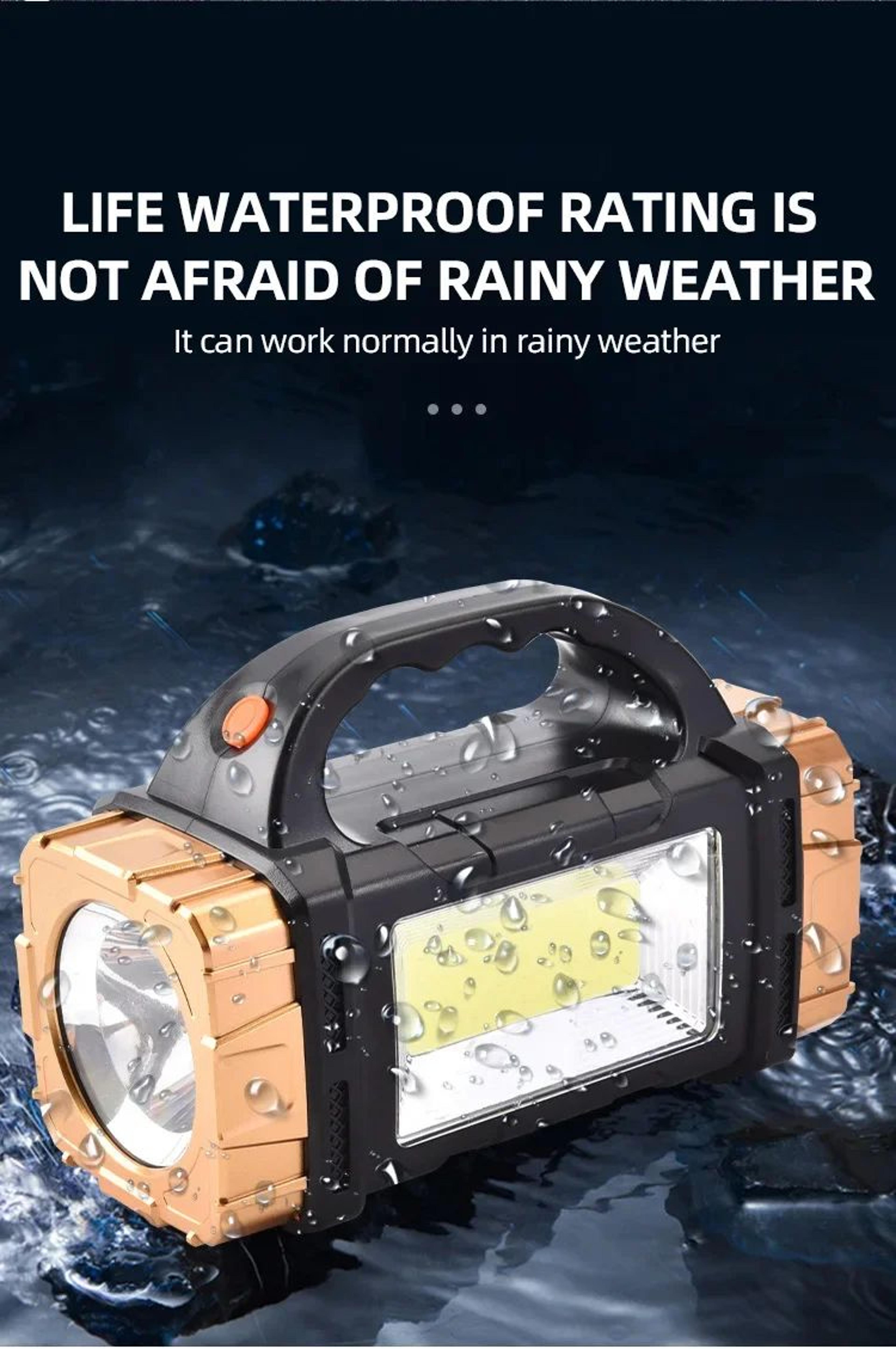Rechargeable LED Flashlight With Side Light And Multiple Lighting Modes 14