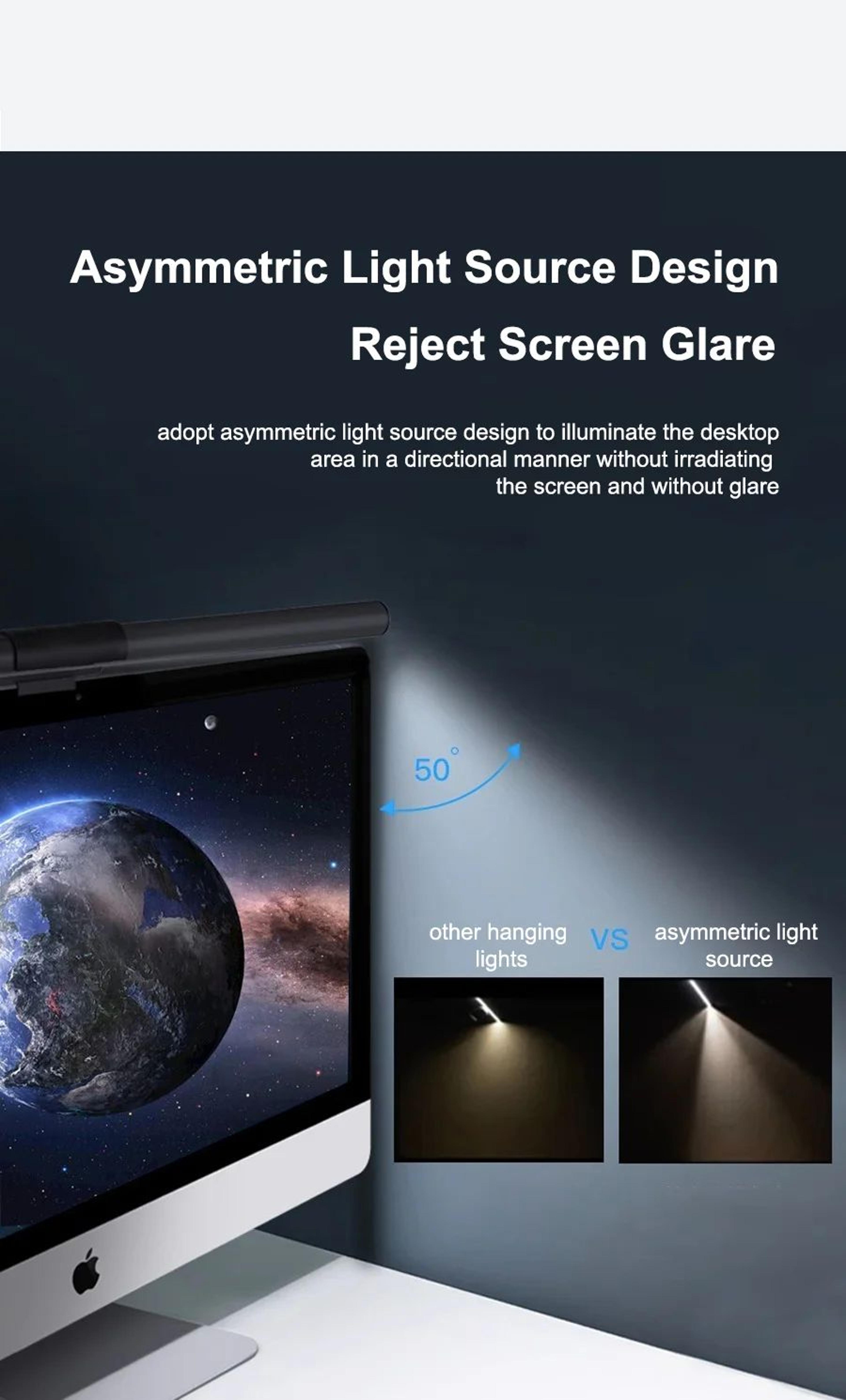 30cm Dimmable LED Monitor Light Bar With Adjustable Color Temperature 10