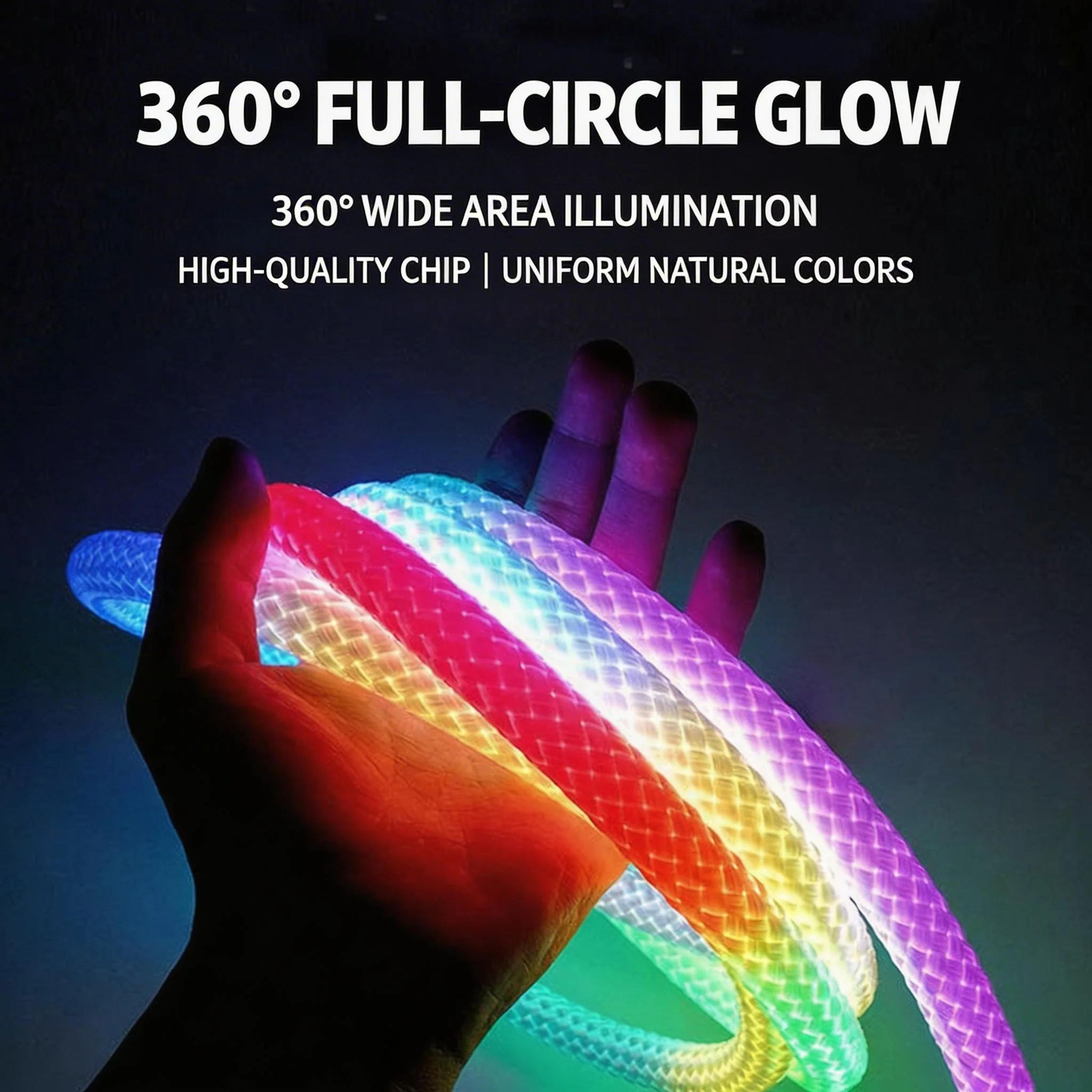 rgb flexible neon rope light with dragon scale woven design