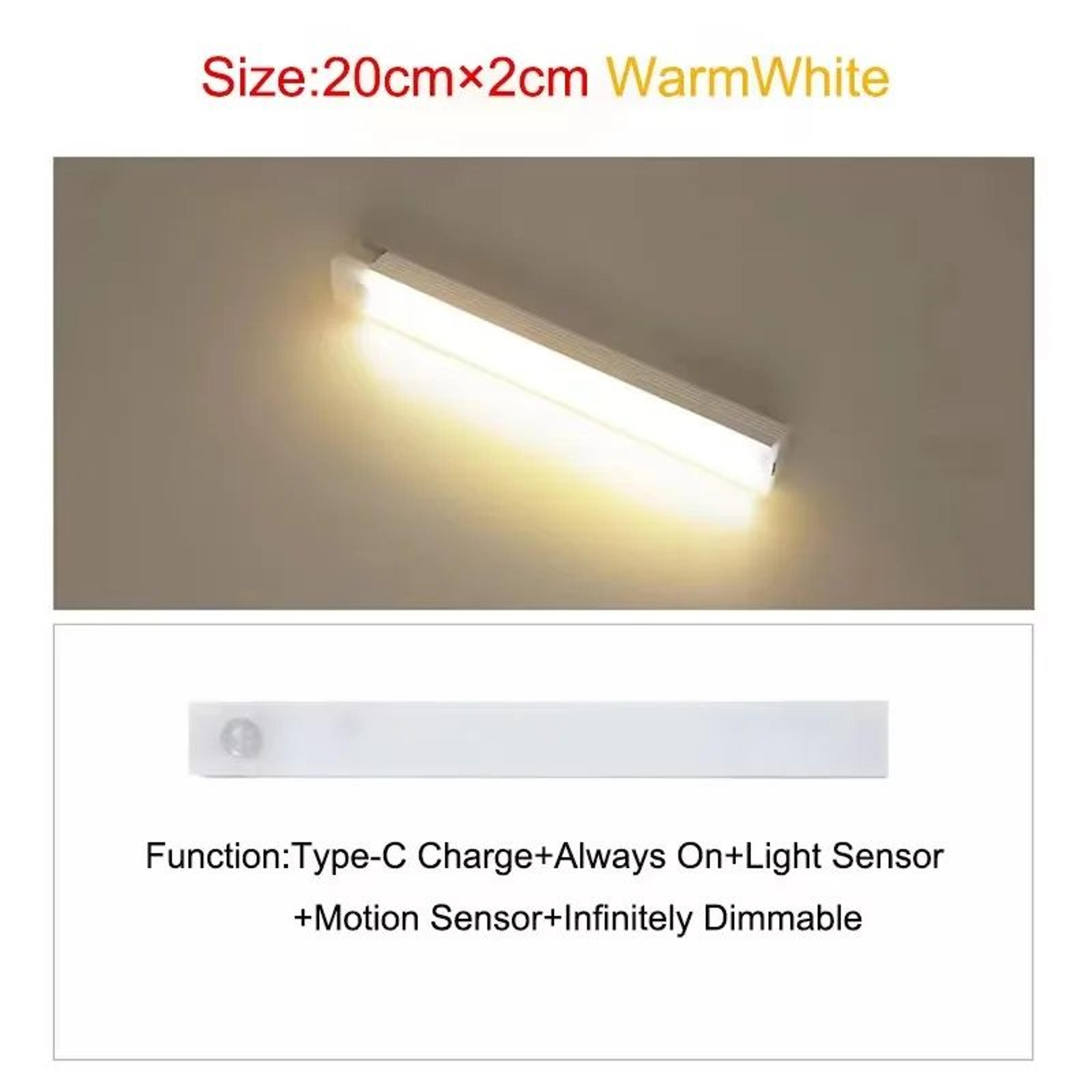 Rechargeable Magnetic LED Bar Light With Motion Sensor For Cabinets And Bedside 10