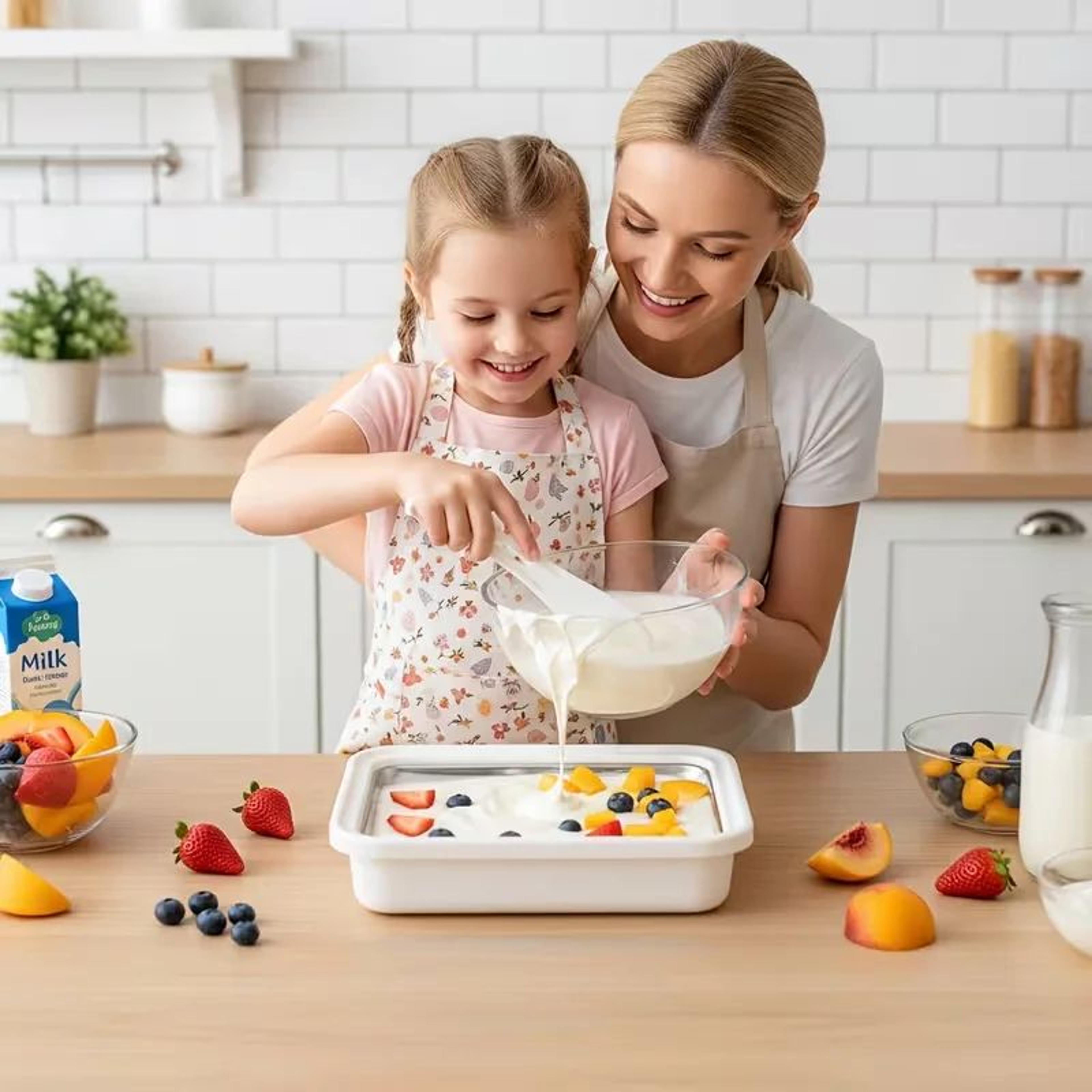 DIY Rolled Ice Cream Maker Pan With Scraper For Frozen Desserts 7