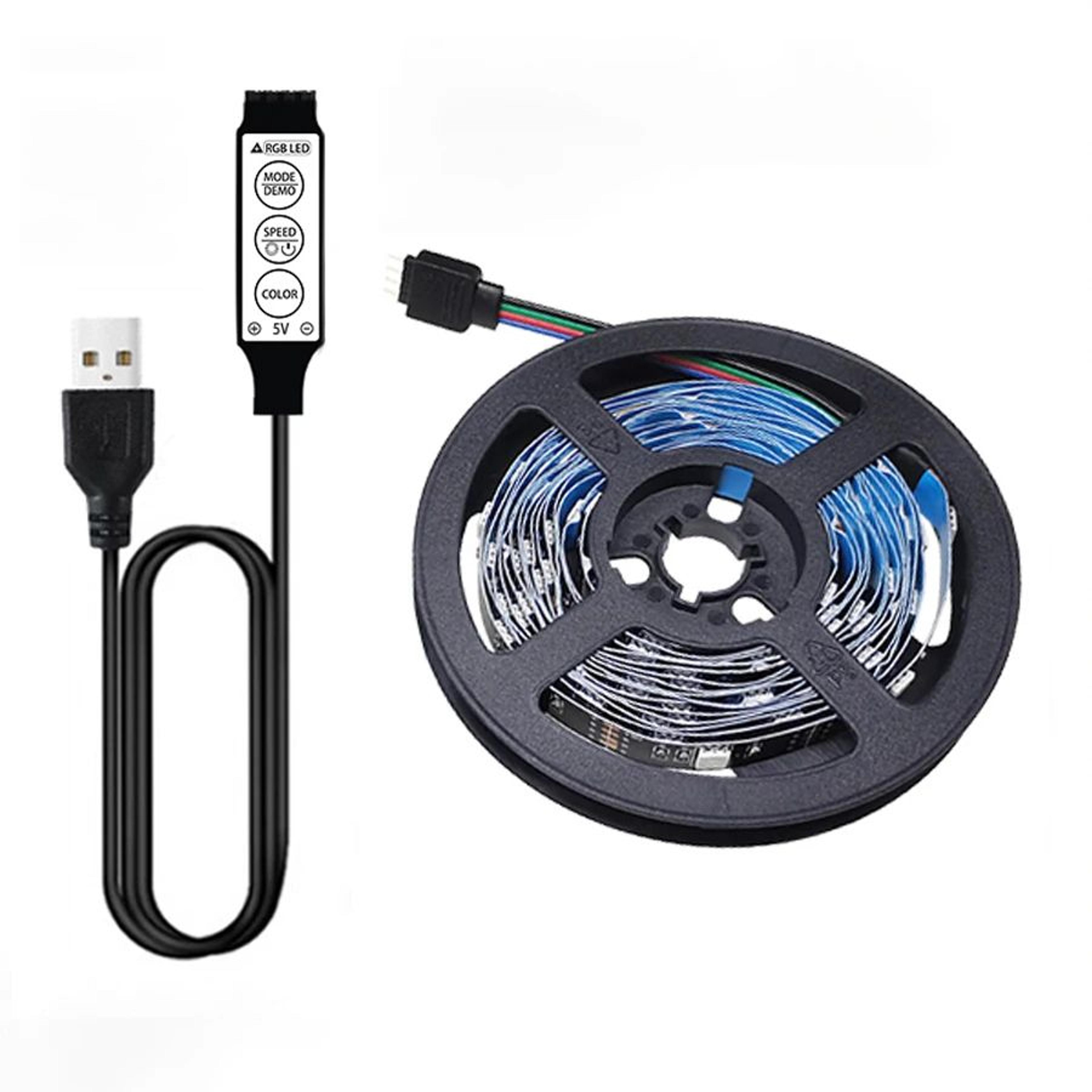 RGB 5050 LED Strip Light With Sound Sensor For TV Backlighting 4