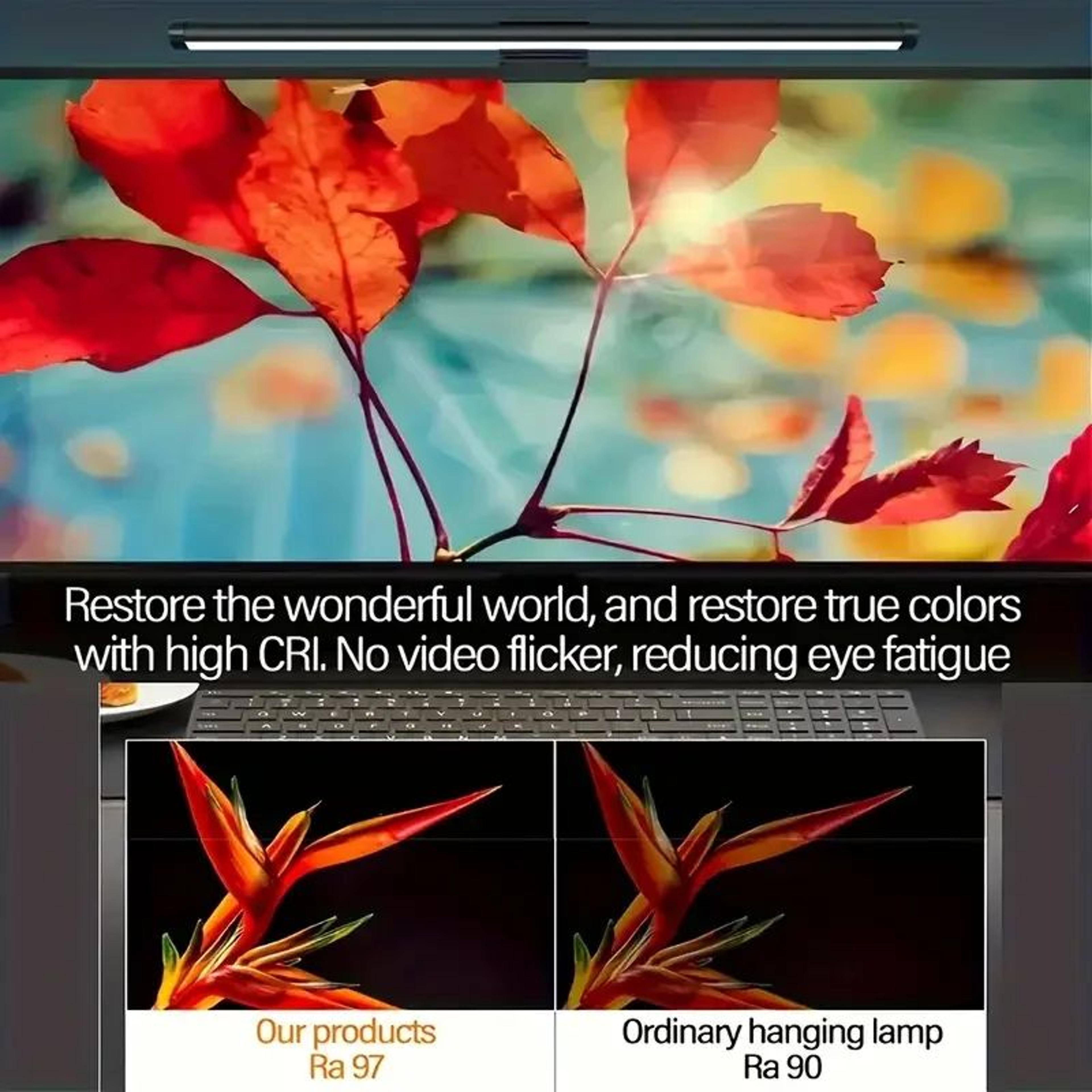 usb led monitor light bar with rgb lighting in 30cm and 40cm options