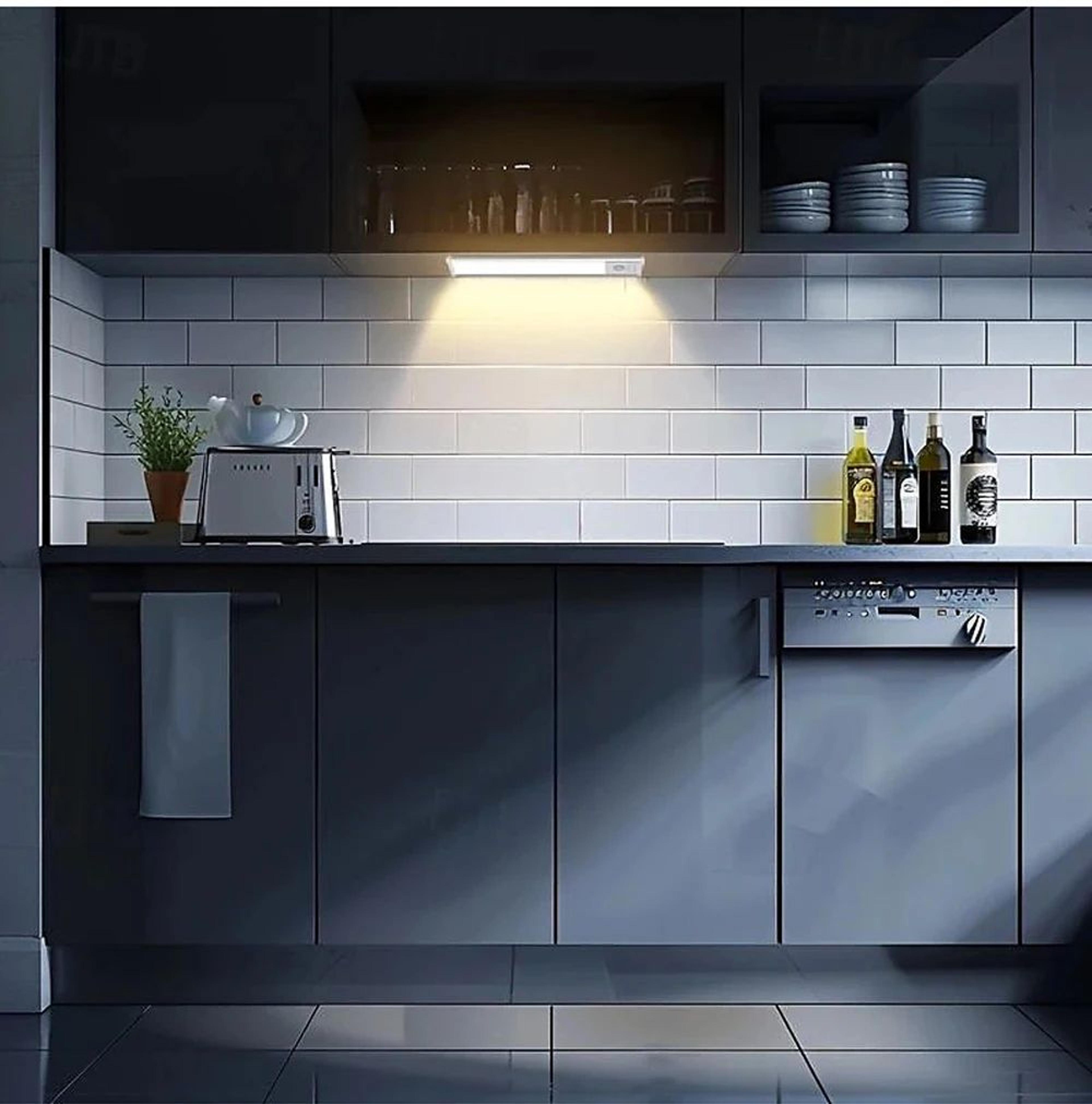 Ultra Thin Wireless LED Cabinet Light With Motion Sensor And USB Connection 6