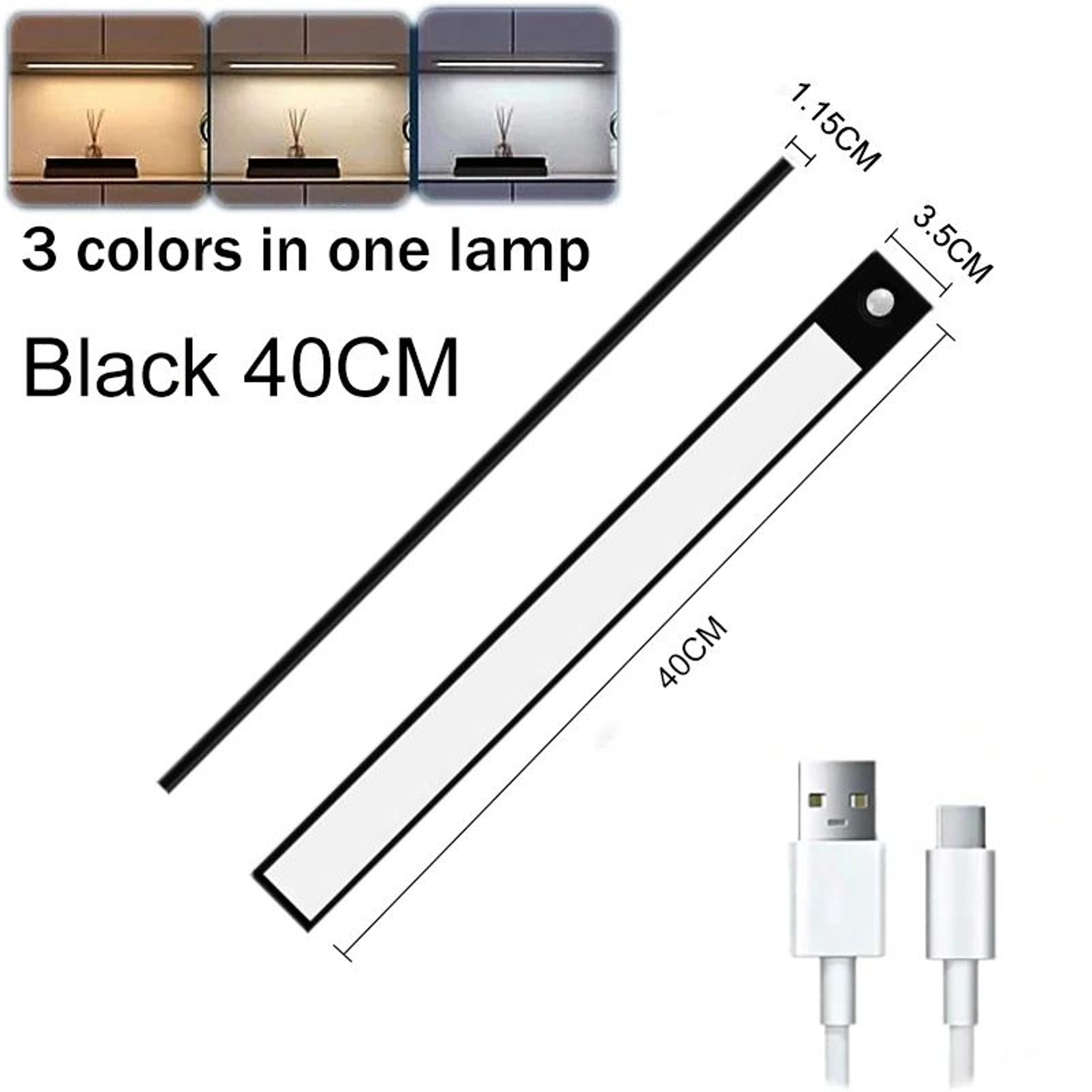 USB Rechargeable Wireless LED Motion Sensor Under Cabinet Light 16