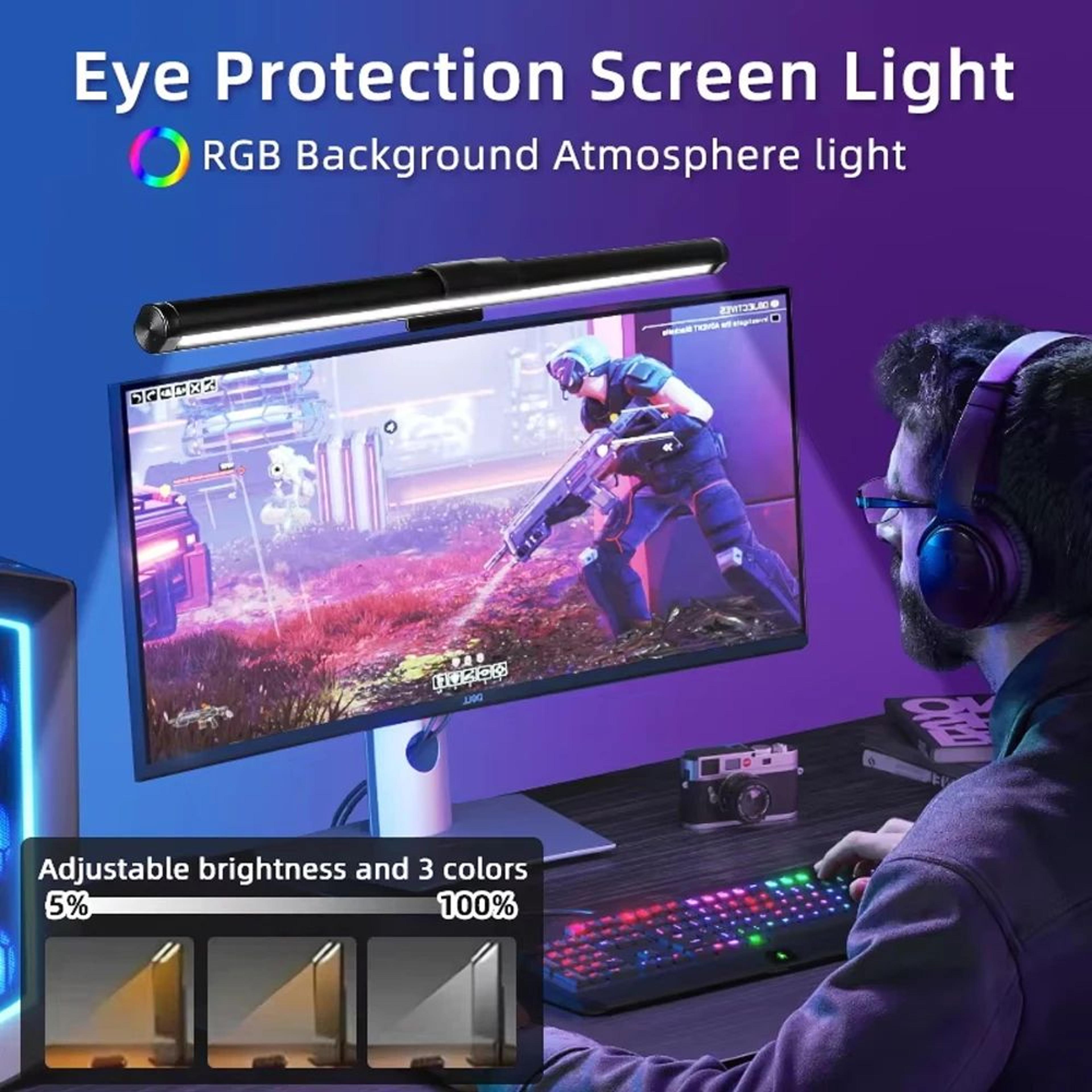 Wiscolor USB LED Monitor Light Bar With Remote Control And Stepless Dimming 3
