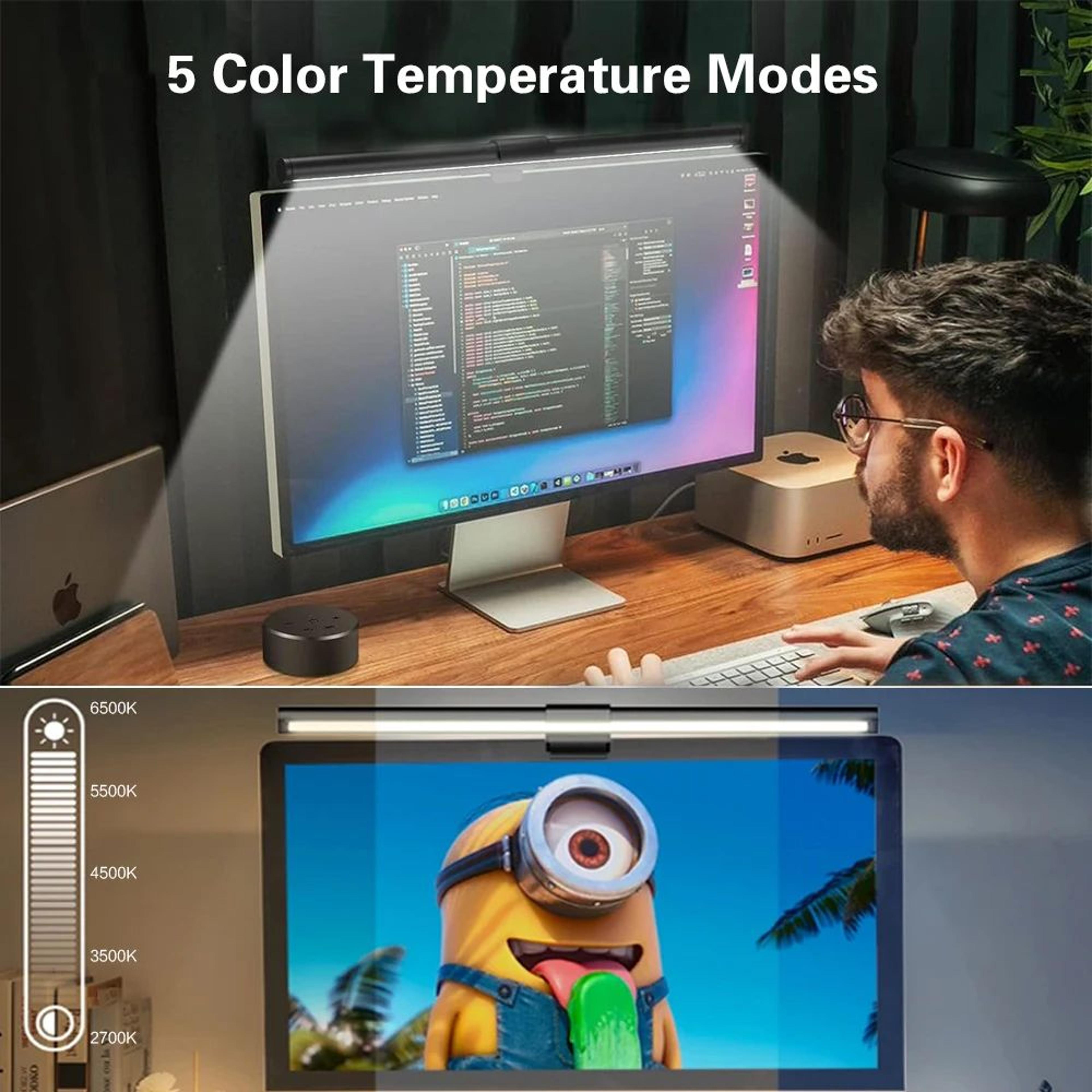 Dimmable LED Monitor Light Bar With Remote Control And Ambient Lighting 8