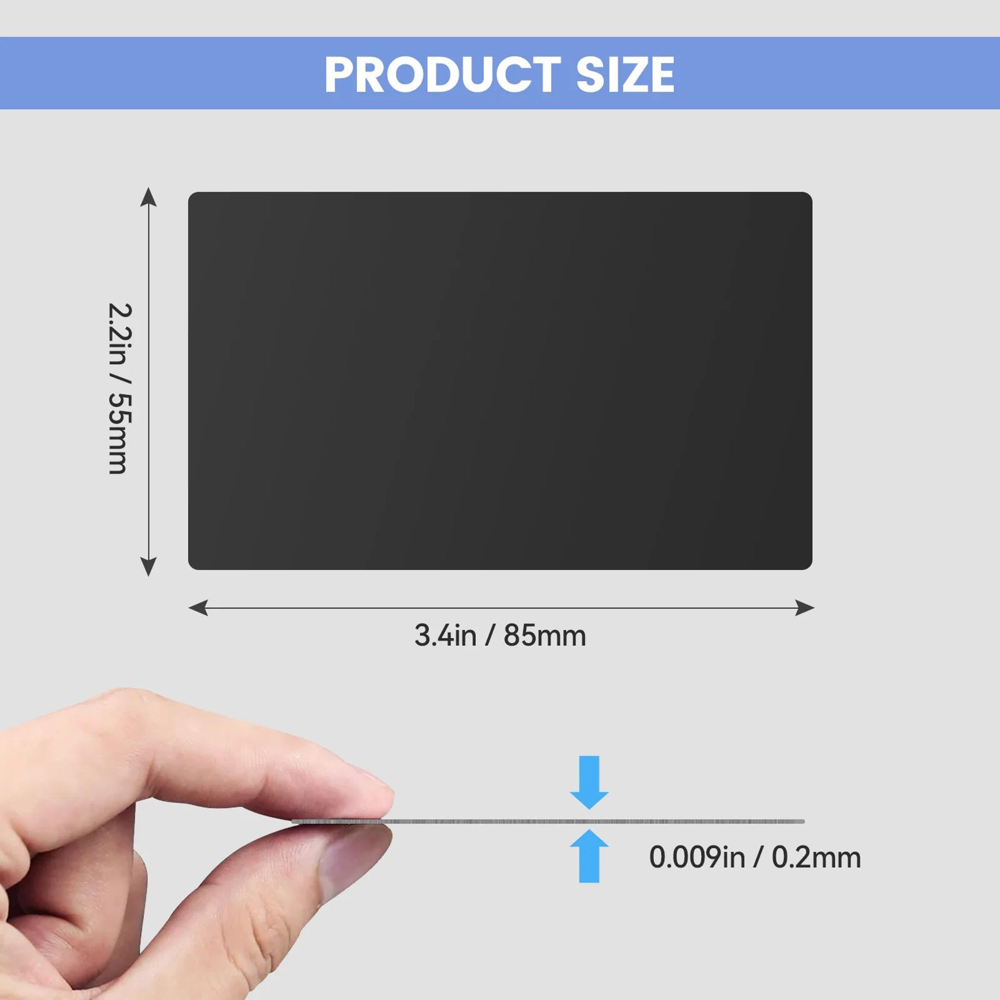 50 Piece Aluminum Blank Cards For Laser Engraving And Custom Name Cards 4