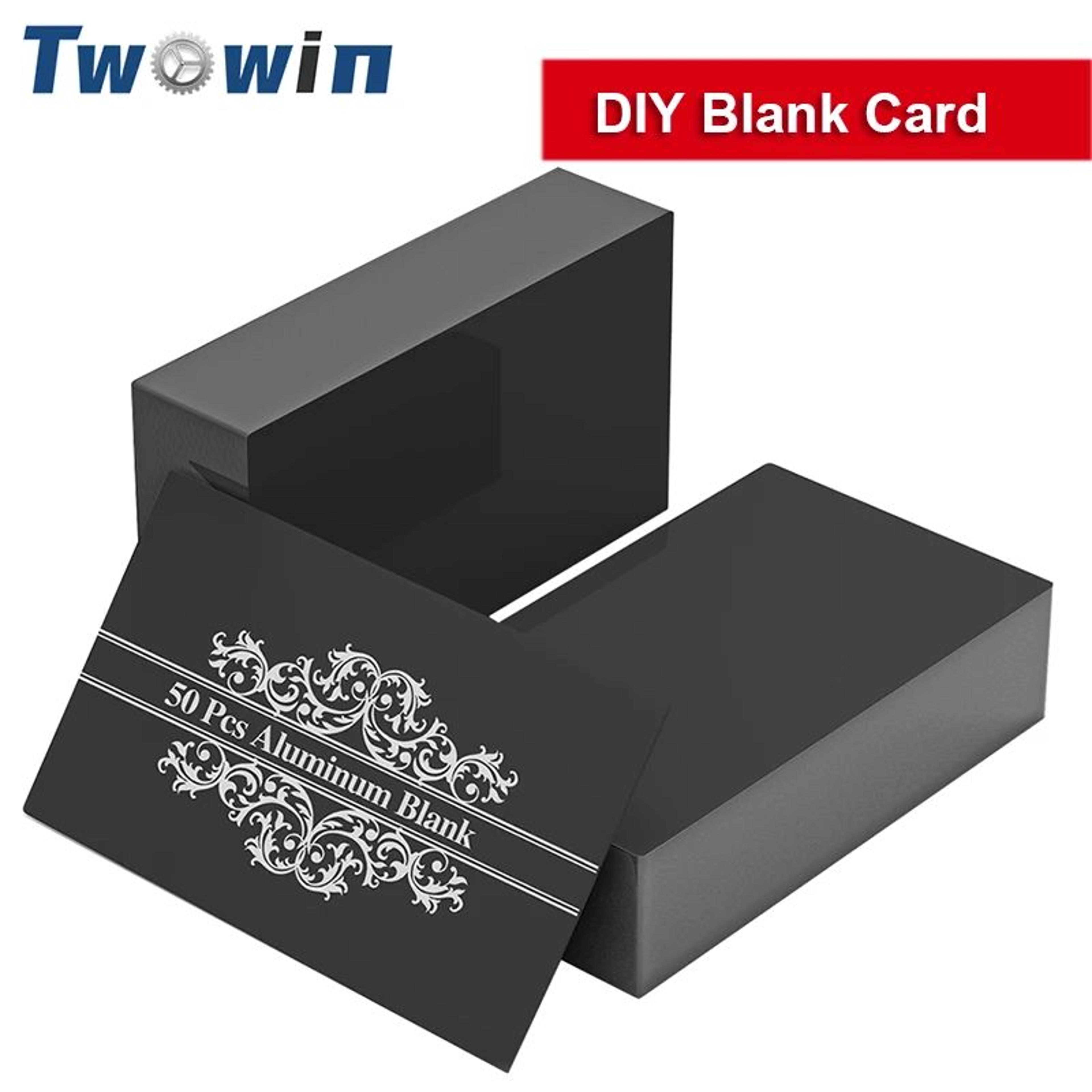 50 piece aluminum blank cards for laser engraving and custom name cards