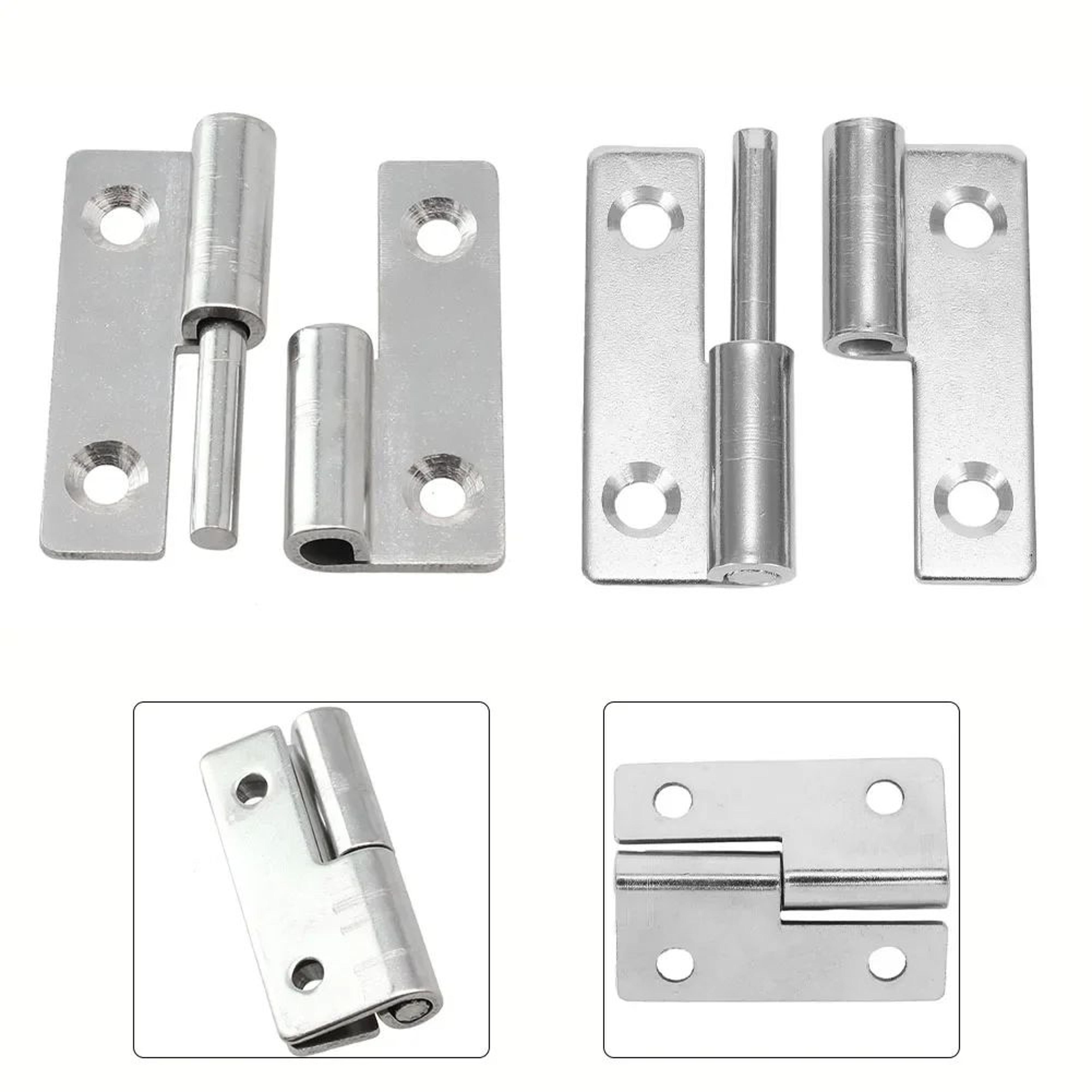 6 Piece Stainless Steel Lift Off Hinges For Cabinet And Wardrobe Doors 1