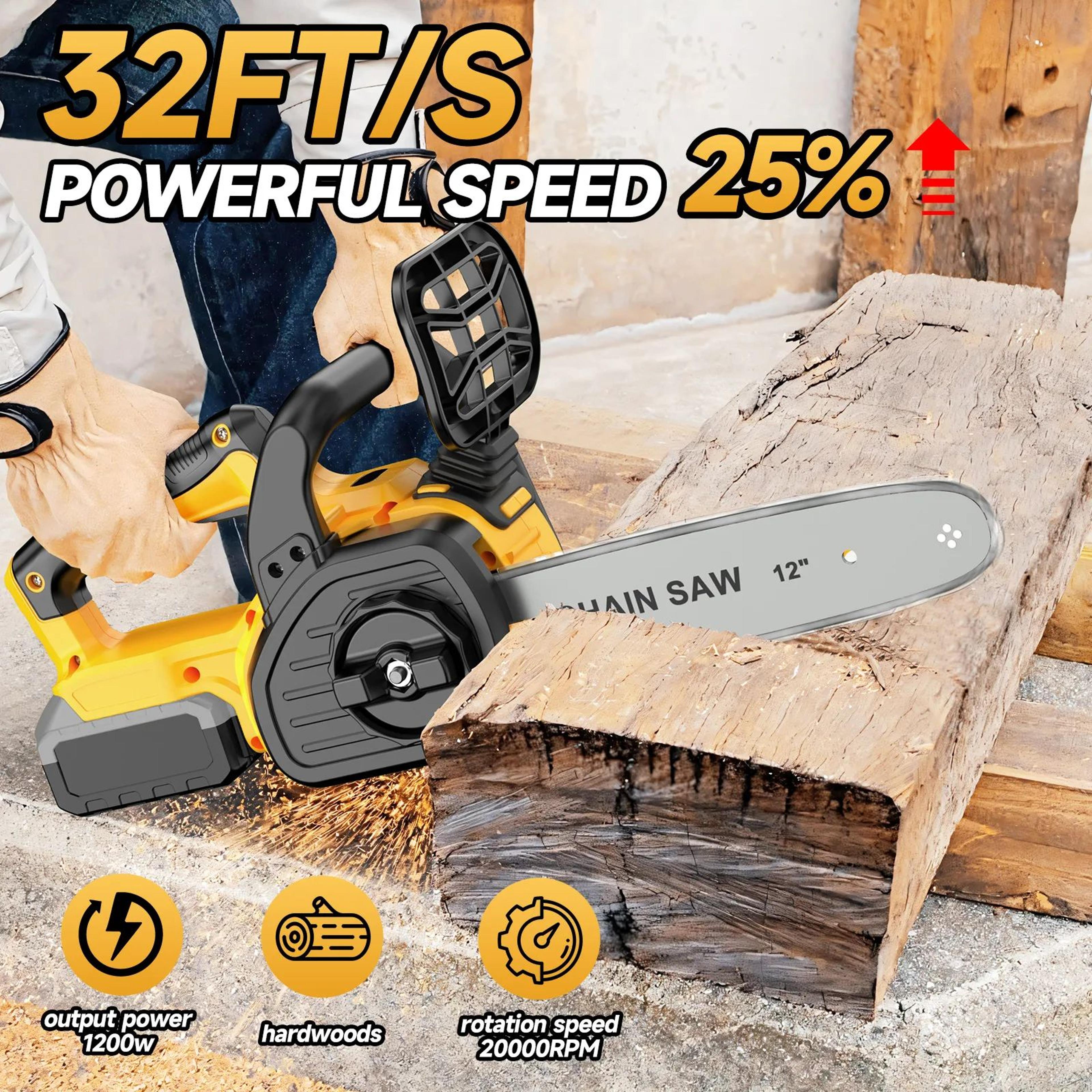 12 Inch Brushless Cordless Chainsaw With Oiler Compatible With DeWalt Batteries 3