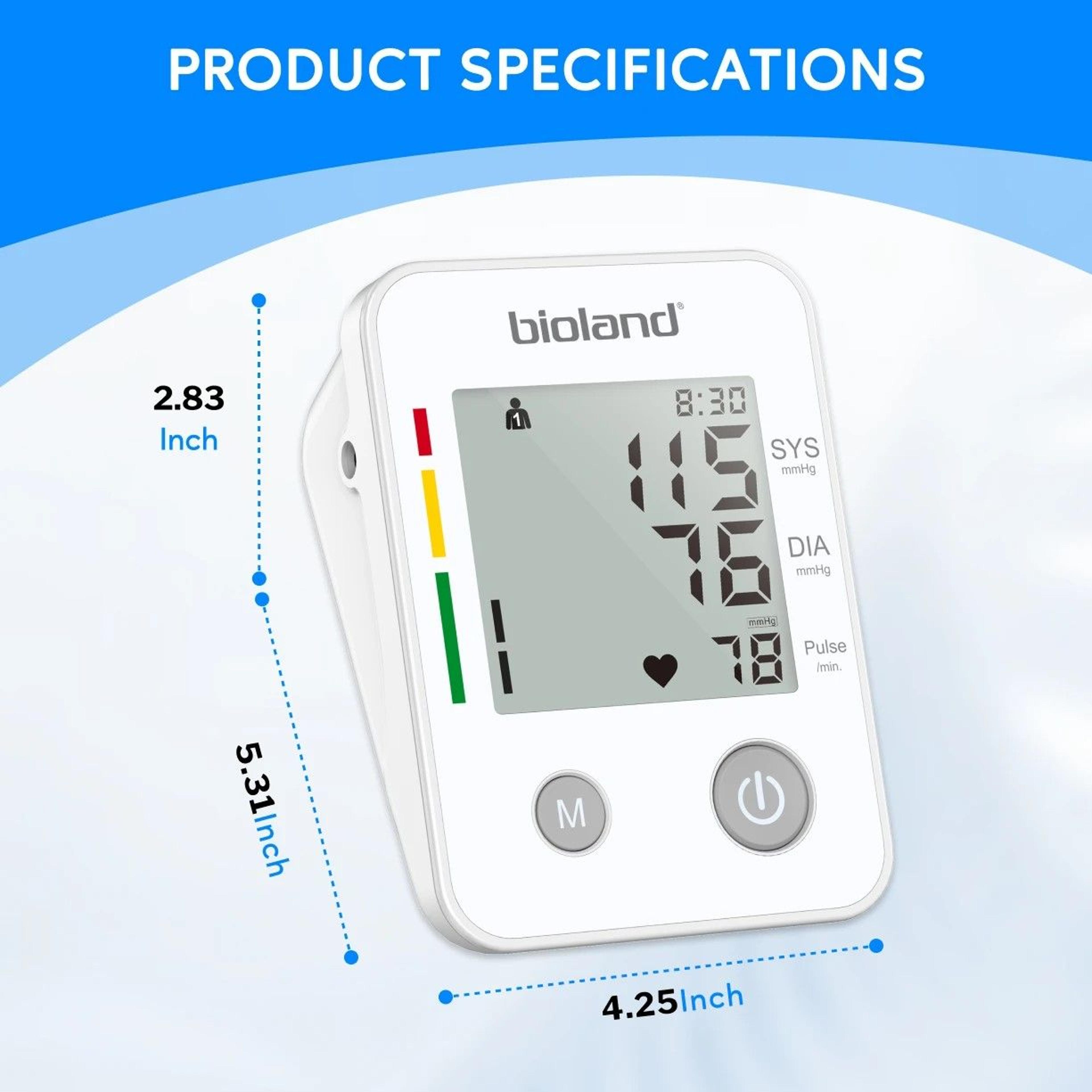 Bioland 2005 Automatic UpperArm Blood Pressure Monitor Home Digital Blood Pressure Machine 11