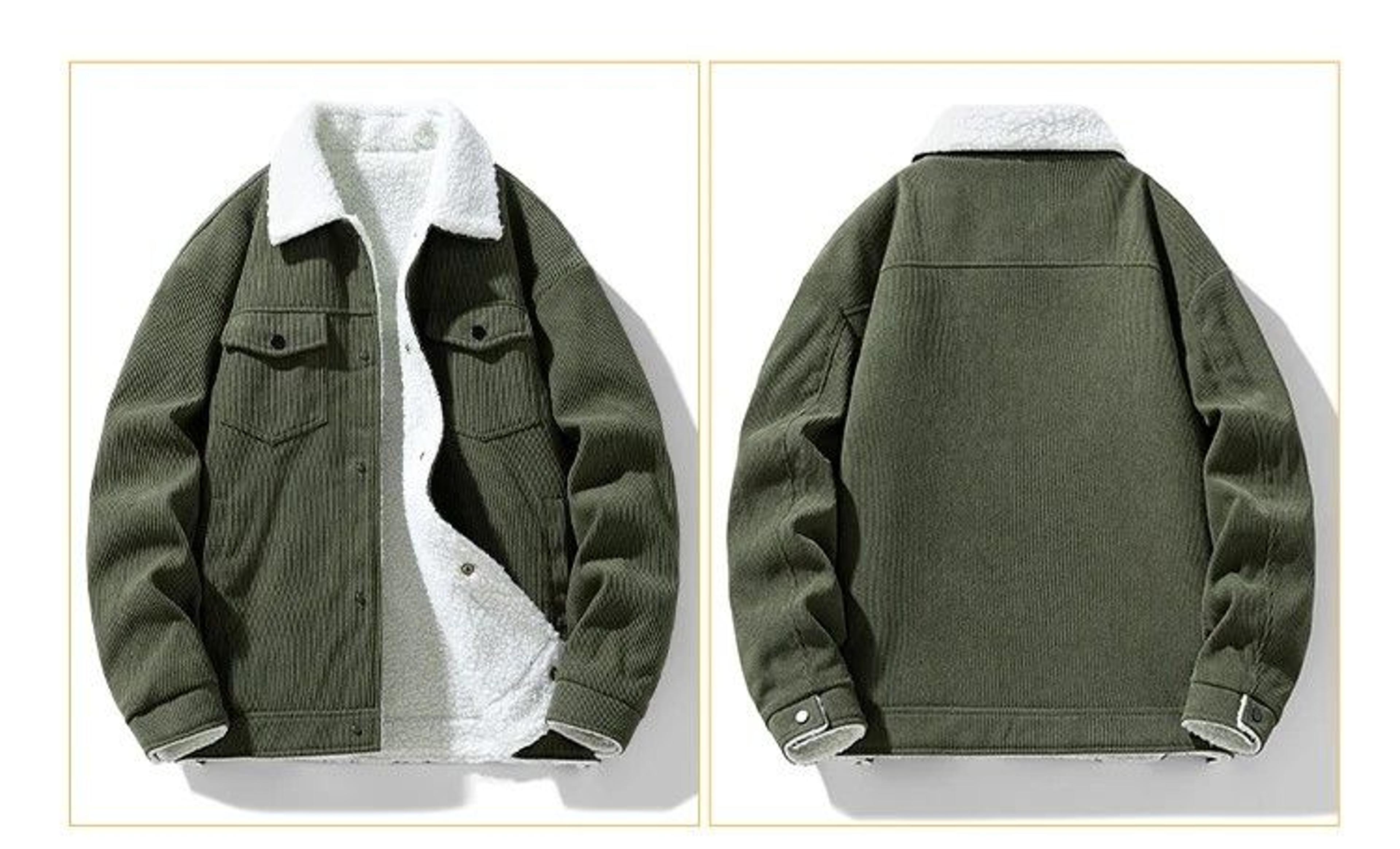 Winter Shield Corduroy Down Mens Coat  Premium Warm Winter Jacket 14