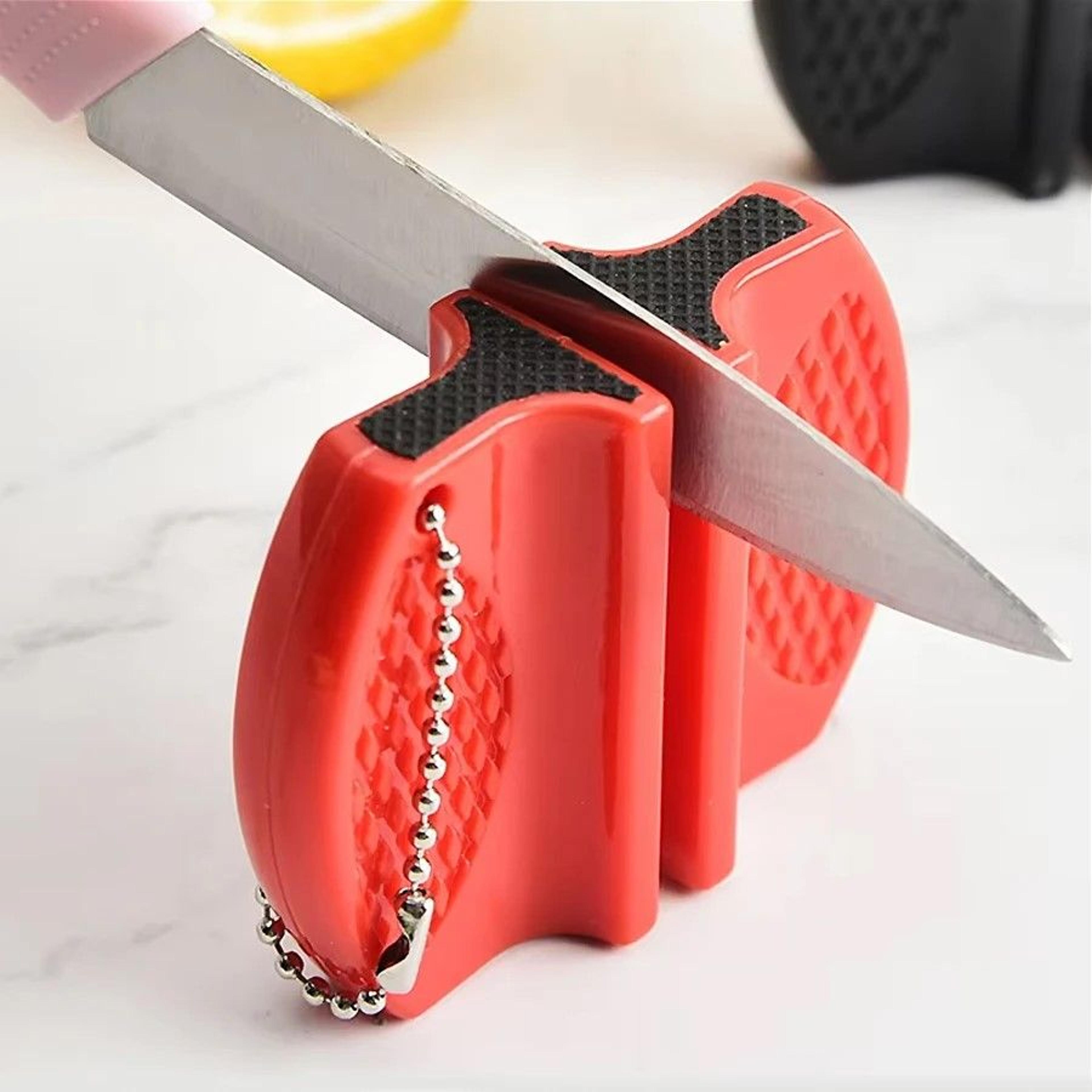 PrecisionEdge Mini DualSide Knife Sharpener  Portable Outdoor  Kitchen Edge Rescue 0