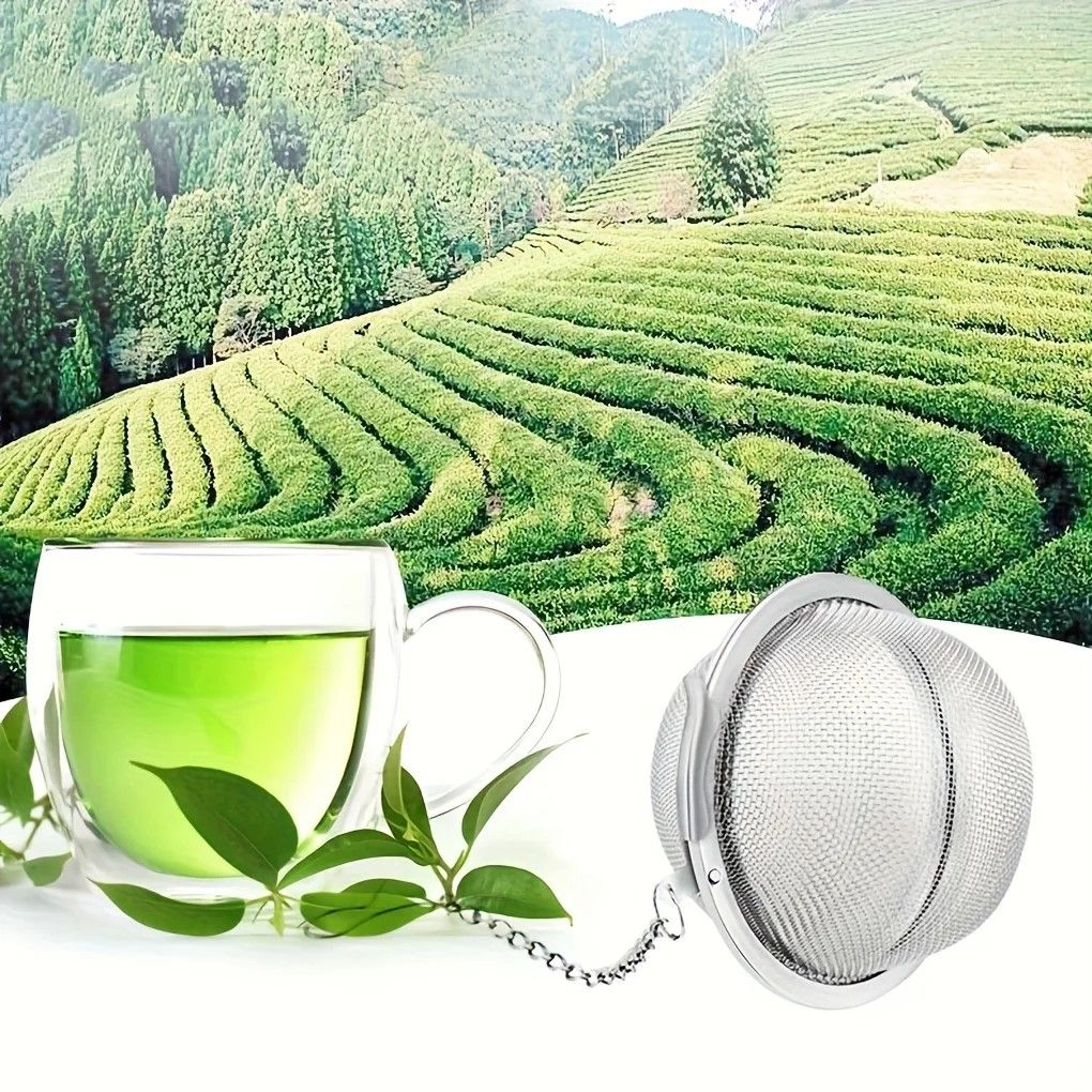 Premium 304 FoodGrade Stainless Steel Tea  Soup Infuser Ball With Chain Hook 2