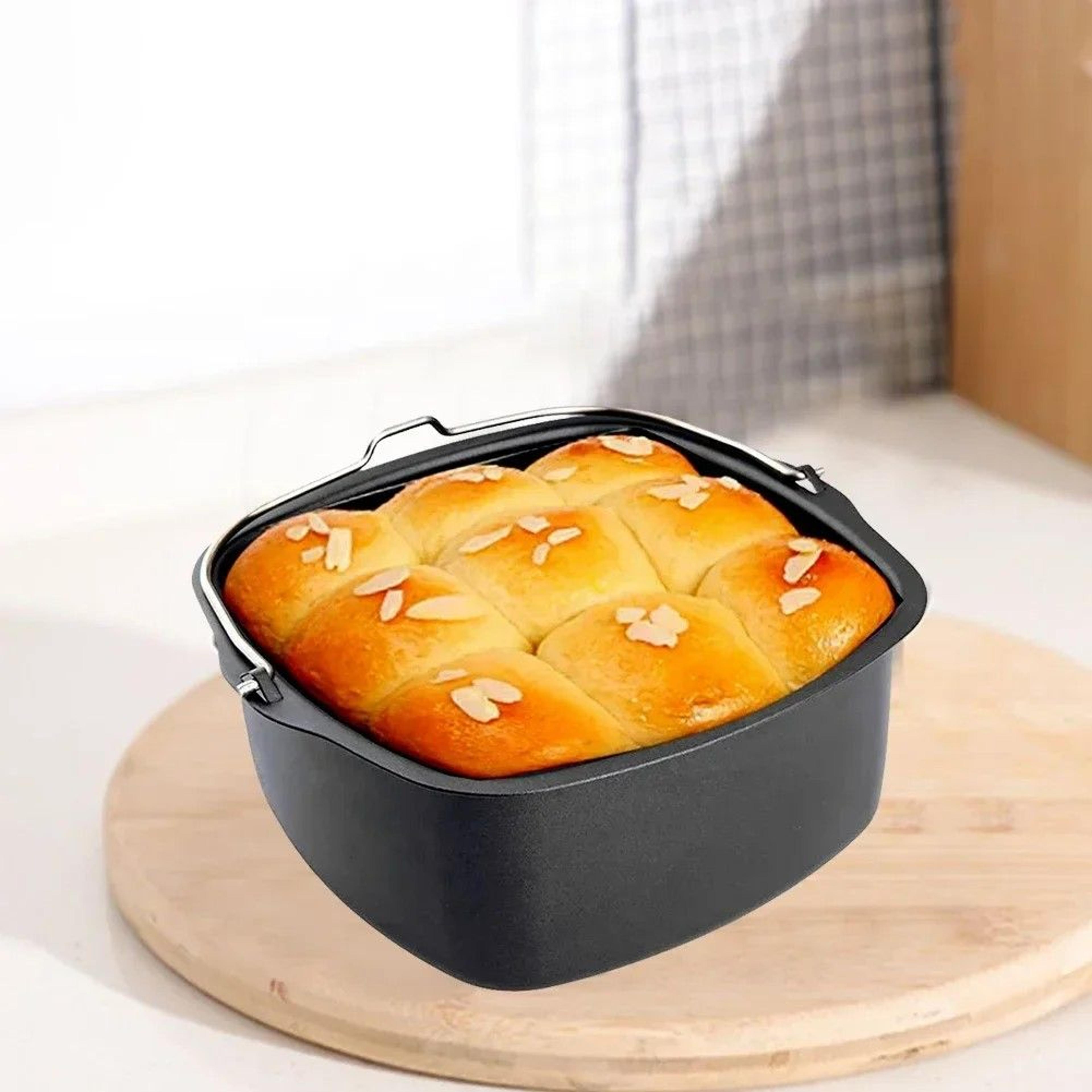 AirFryer Easy Bake NonStick Tray  Basket Set Premium Cake  Baking Pan For Air Fryer Accessories 1