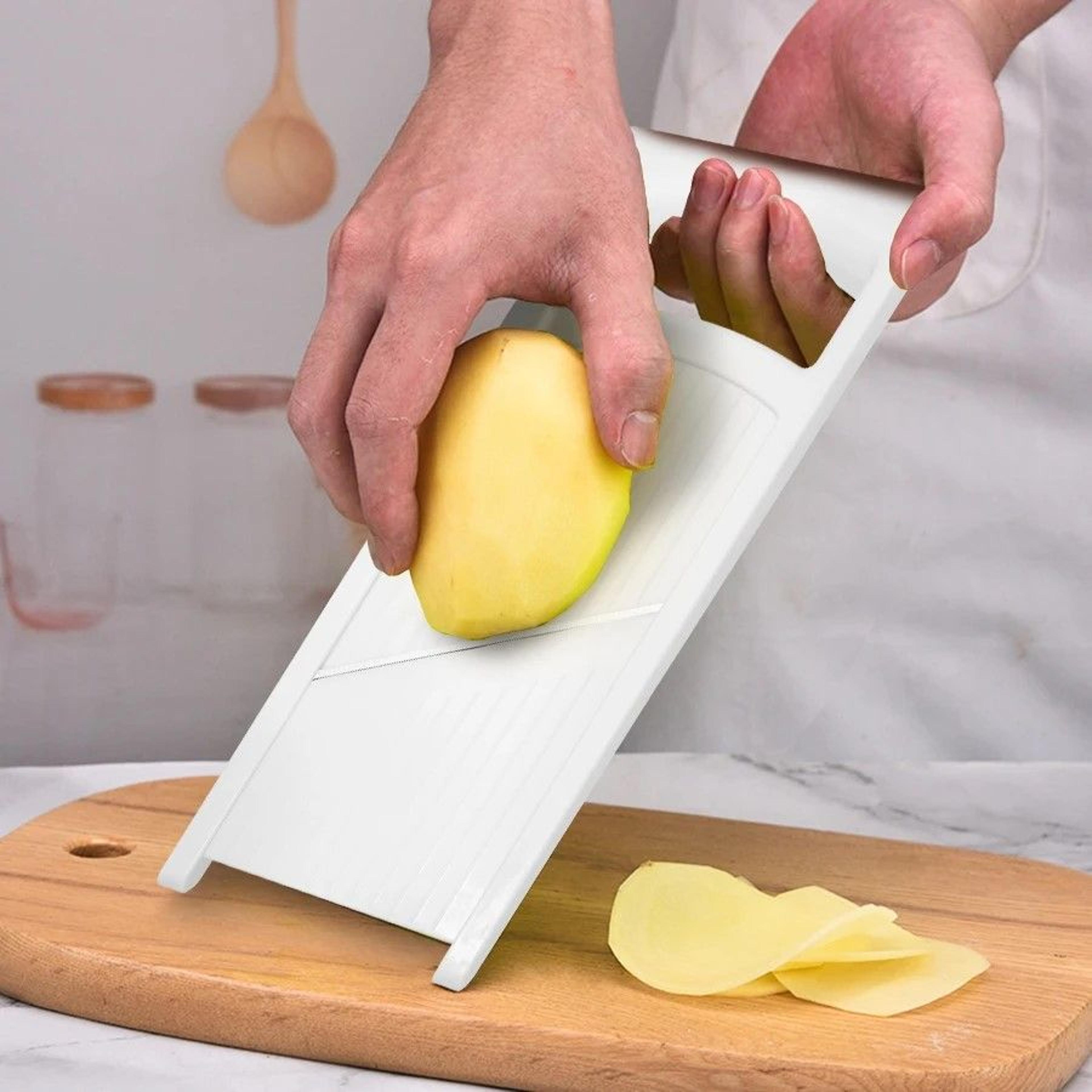 SliceMaster Pro Stainless Steel Vegetable  Potato Handheld Slic 0