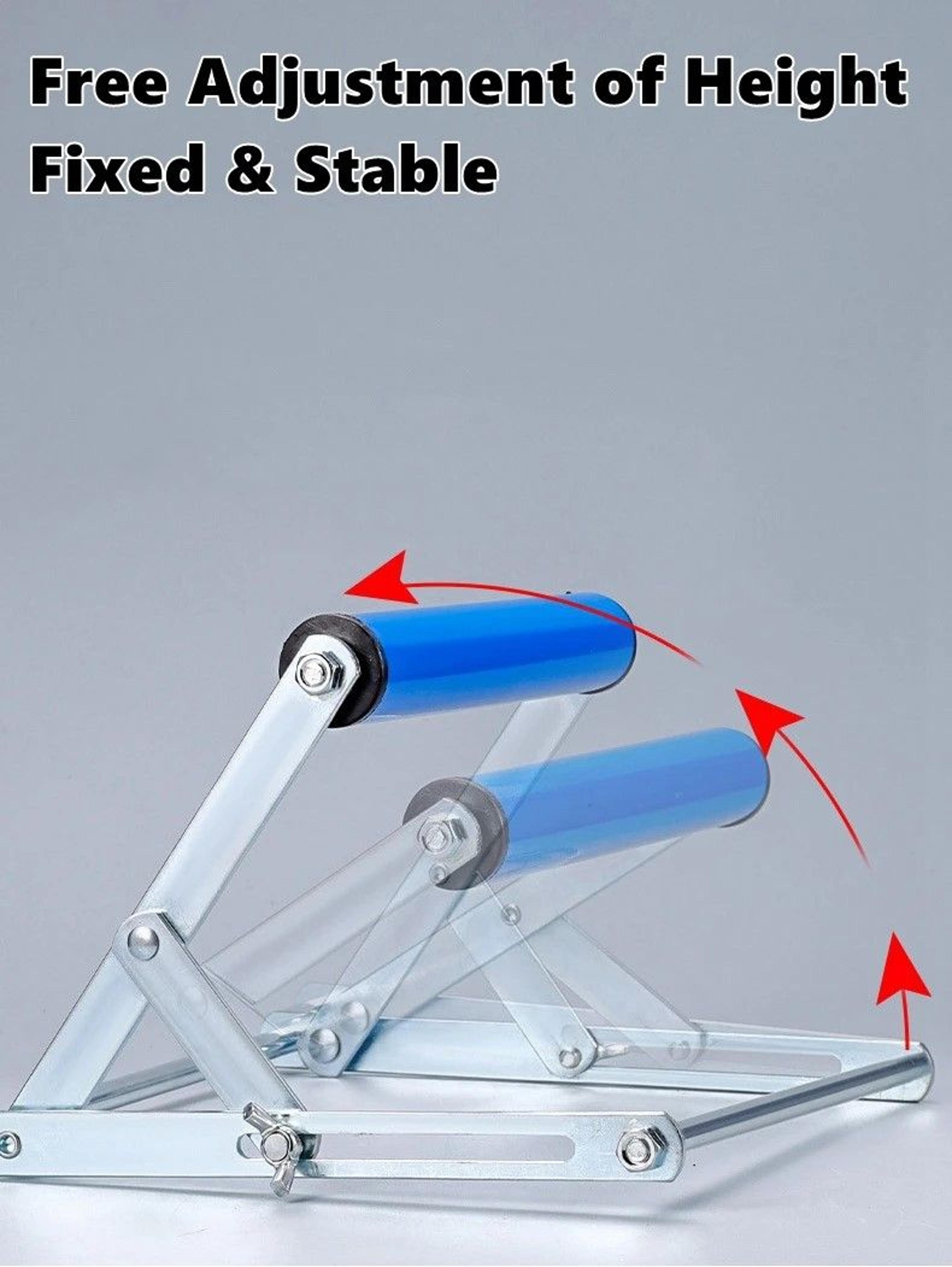 PrecisionLift Adjustable Height Roller Stand For Table  Miter Saws 3