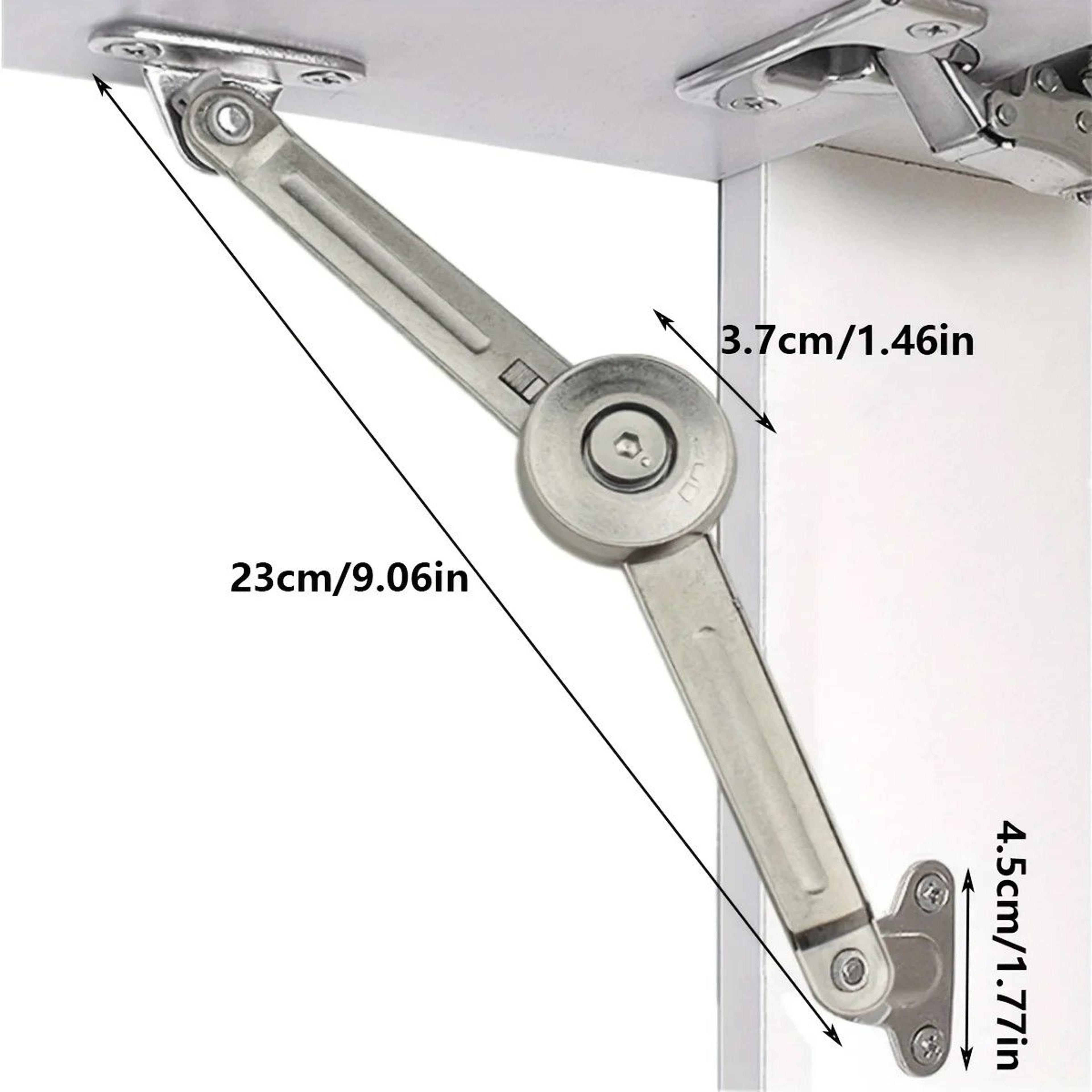 SatinNickel SoftClose Lid Support Hinge  Premium Folding Lid Stay 0