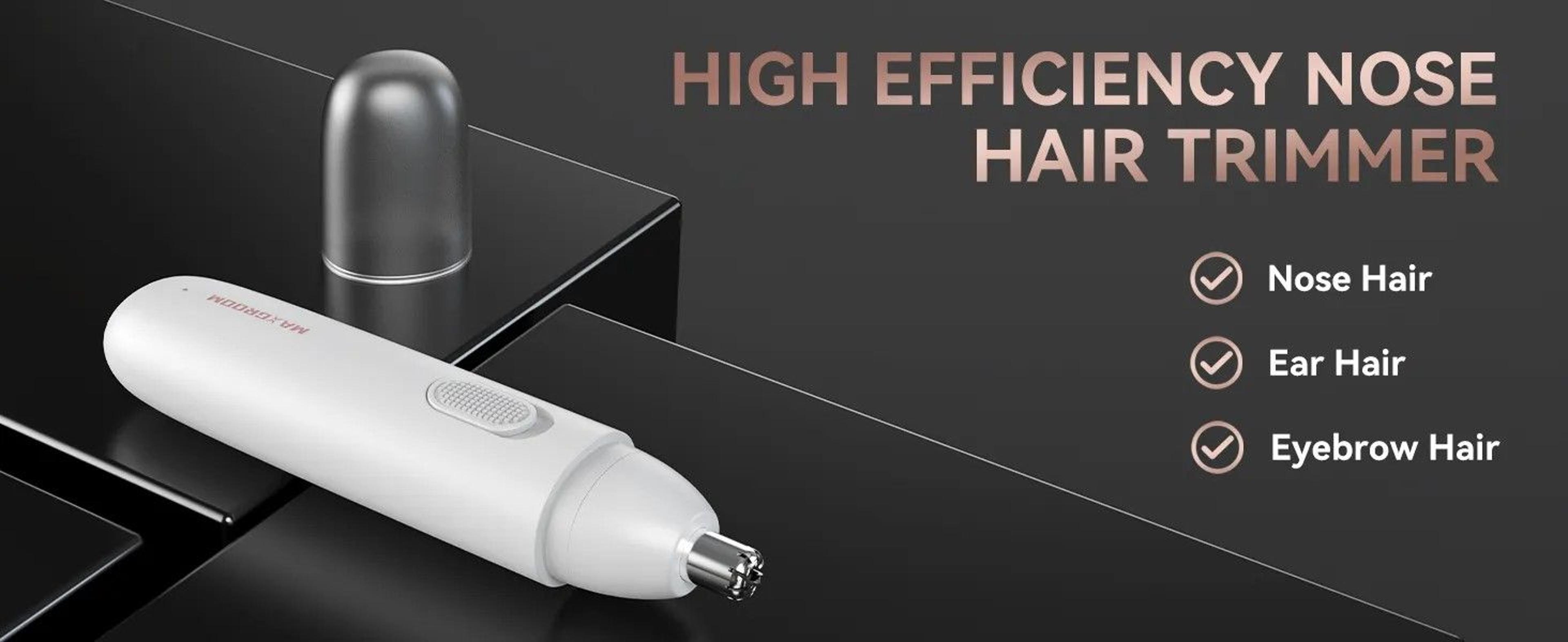 MAXGROOM Precision Rechargeable Nose  Ear Hair Trimmer 0