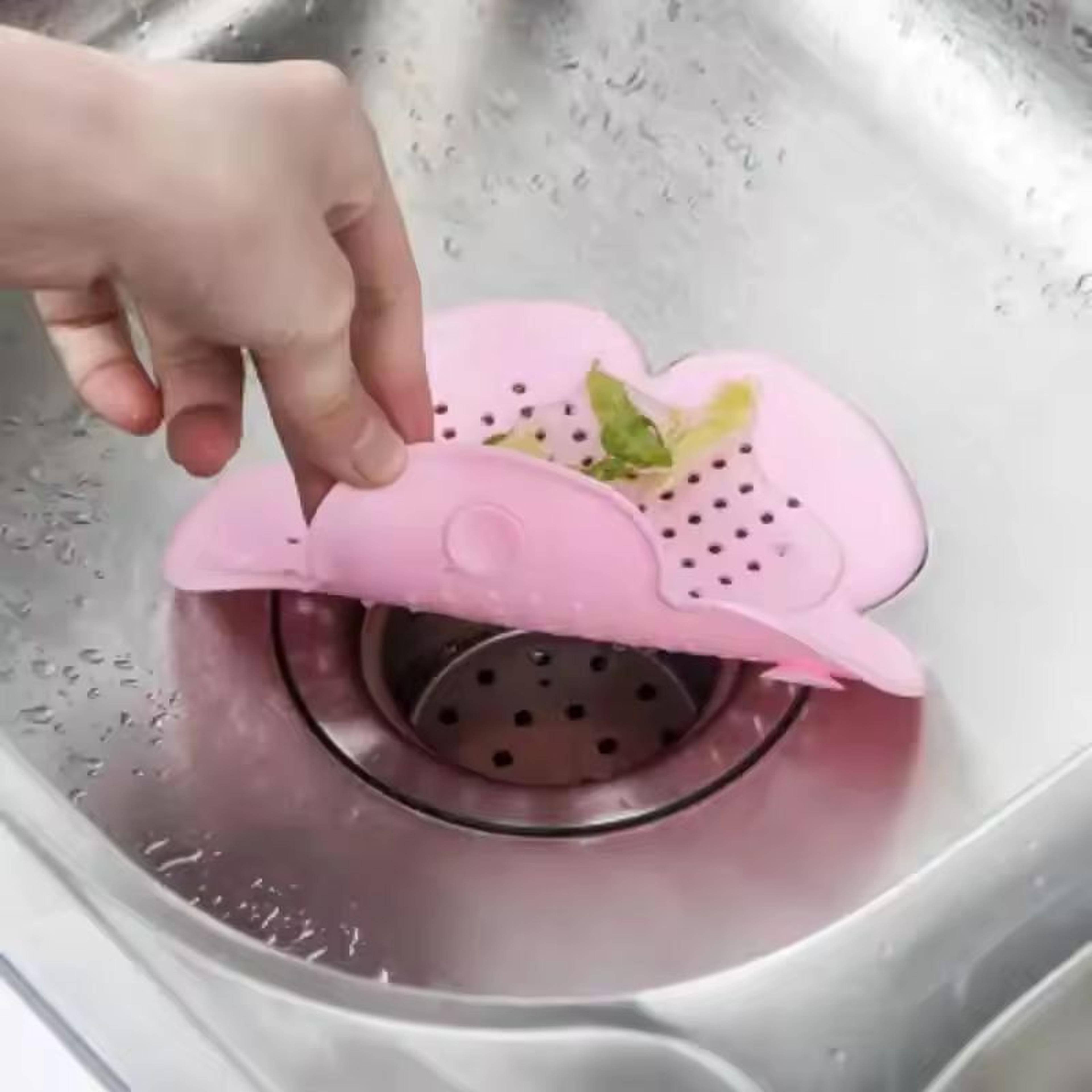 FlowerEdge TPR Silicone Sink Drain Strainer  Plug  AntiClog Filter For Kitchen  Bathroom 5