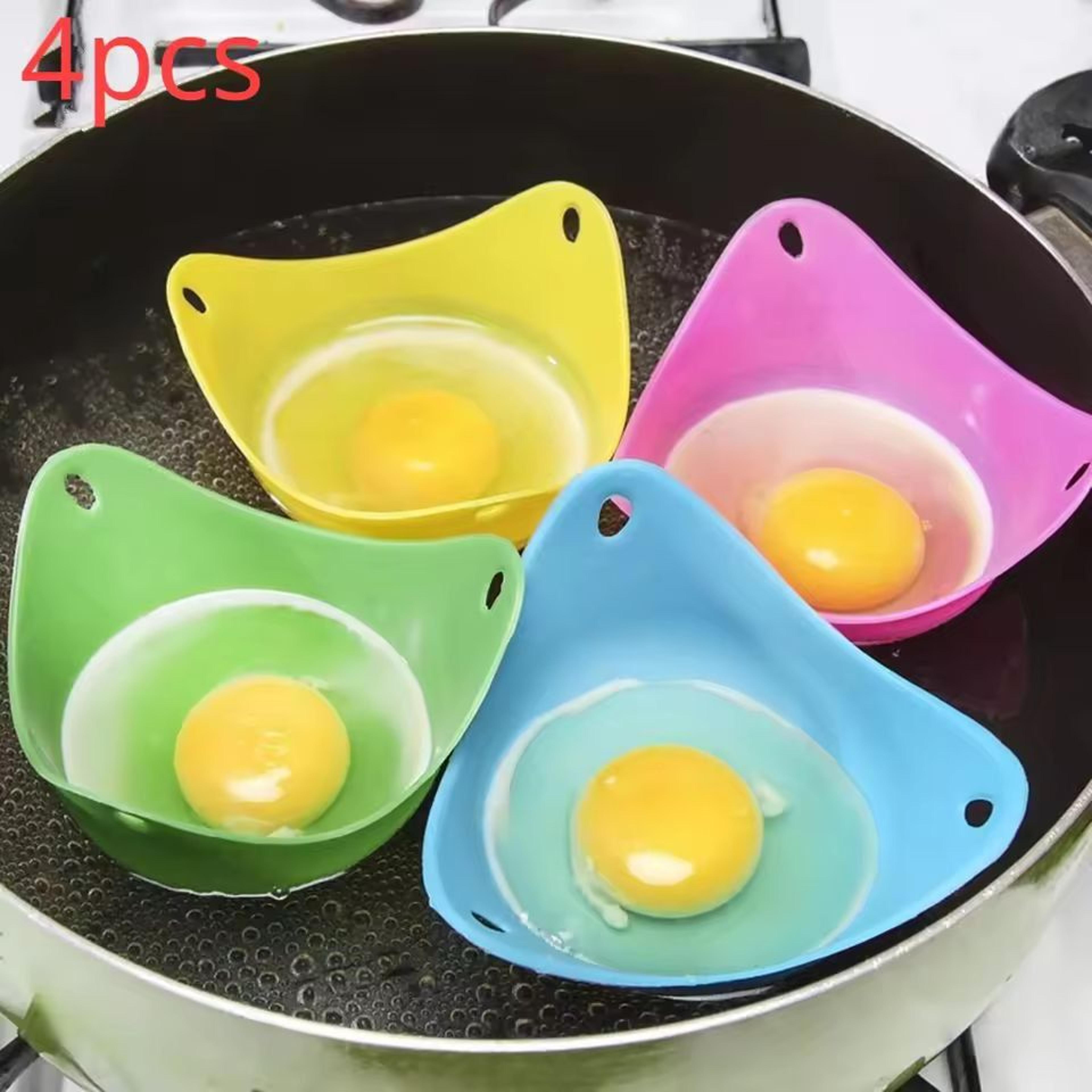 Silicone Egg Poacher Moulds  Set Of 124 For Easy Kitchen Egg Poaching  Cooking Tool 1