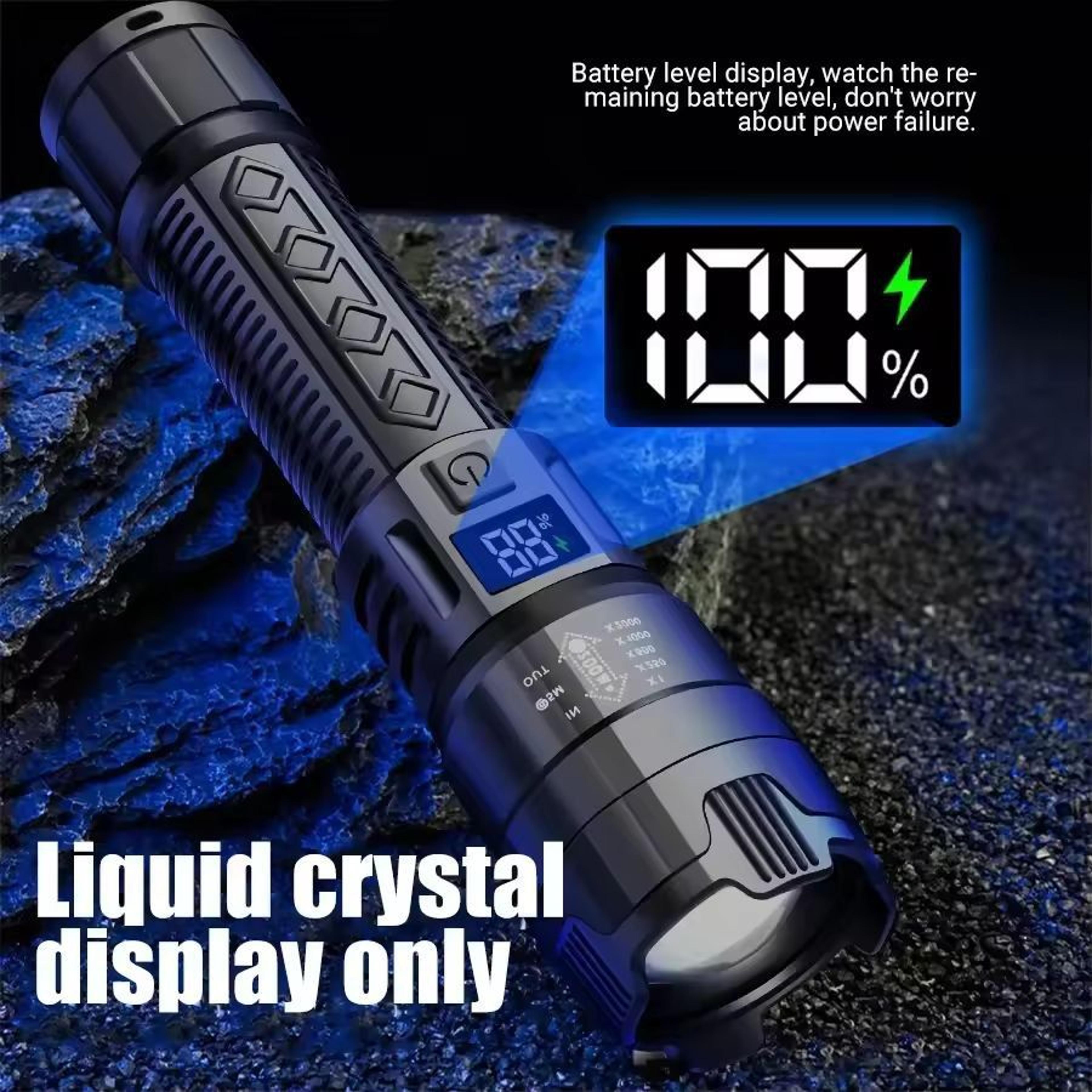 Ultimate Pro 2000 Lumen Tactical USB Rechargeable Flashlight  Powerful Zoom  Emergency Lantern 0